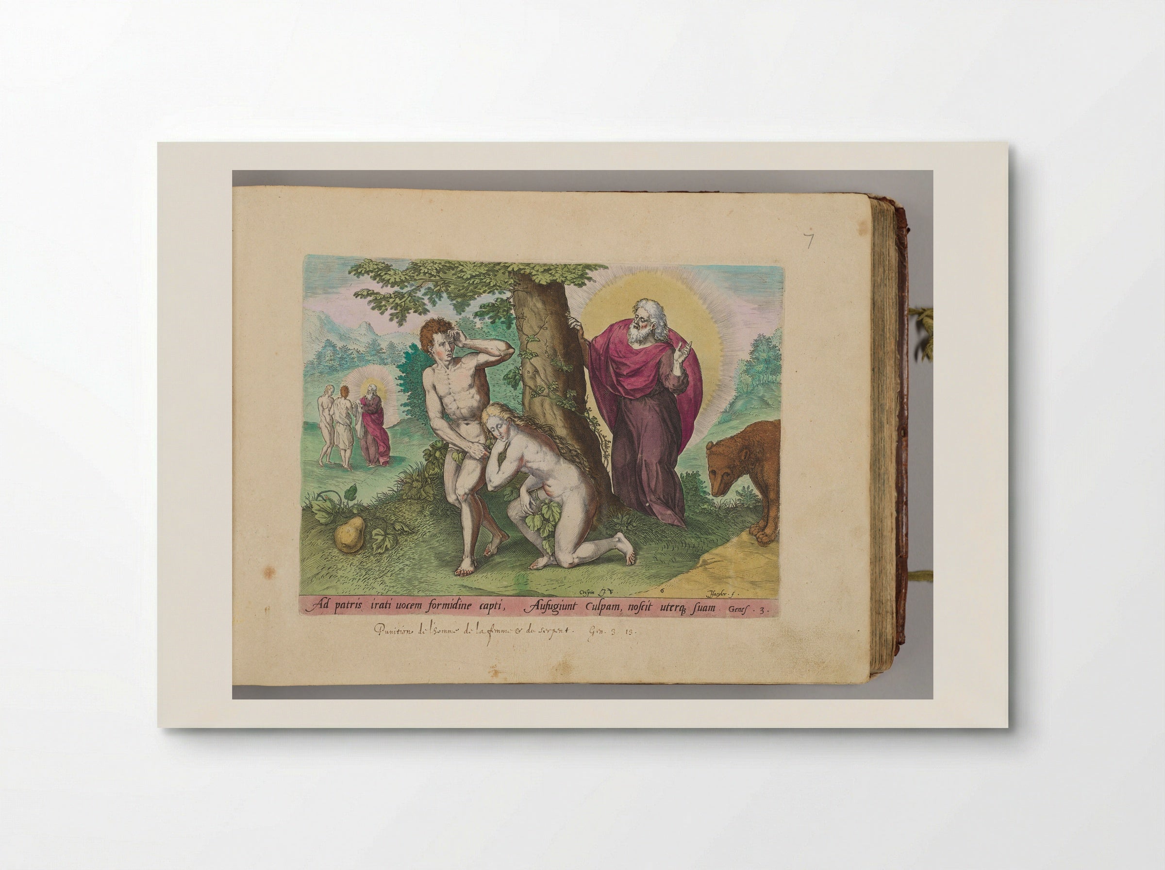 Adam and Eve Hiding Themselves - Johann Sadeler I - Poster