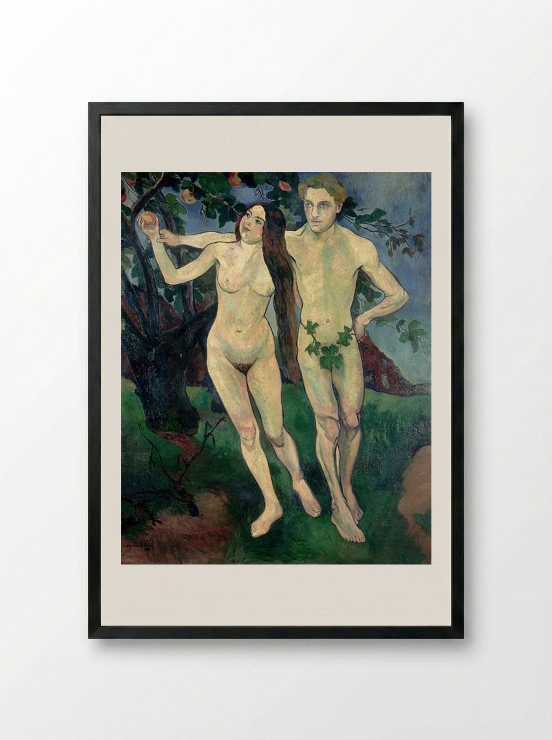 Adam and Eve - Suzanne Valadon - Framed Print Black