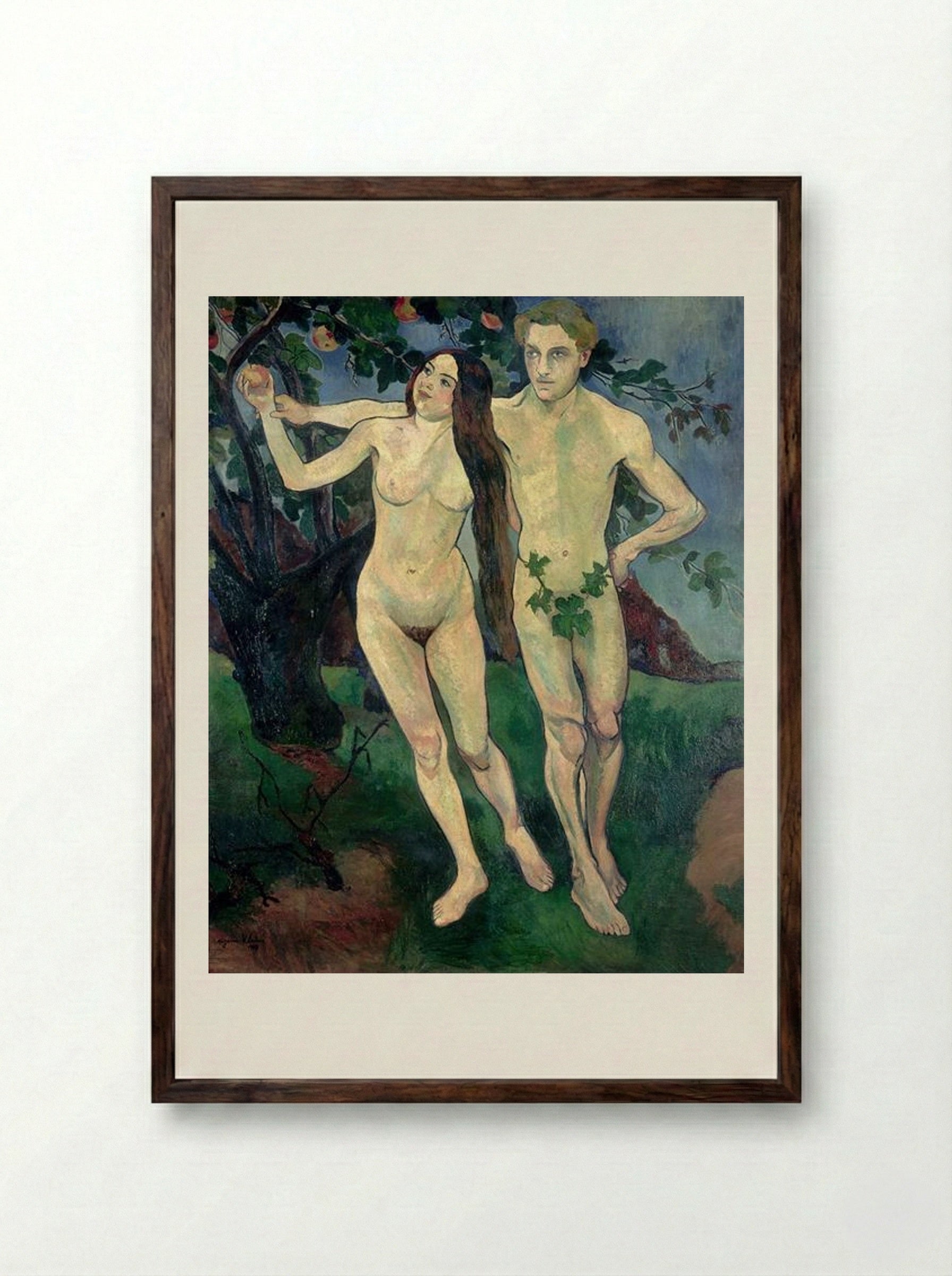Adam and Eve - Suzanne Valadon - Framed Print Dark Wood