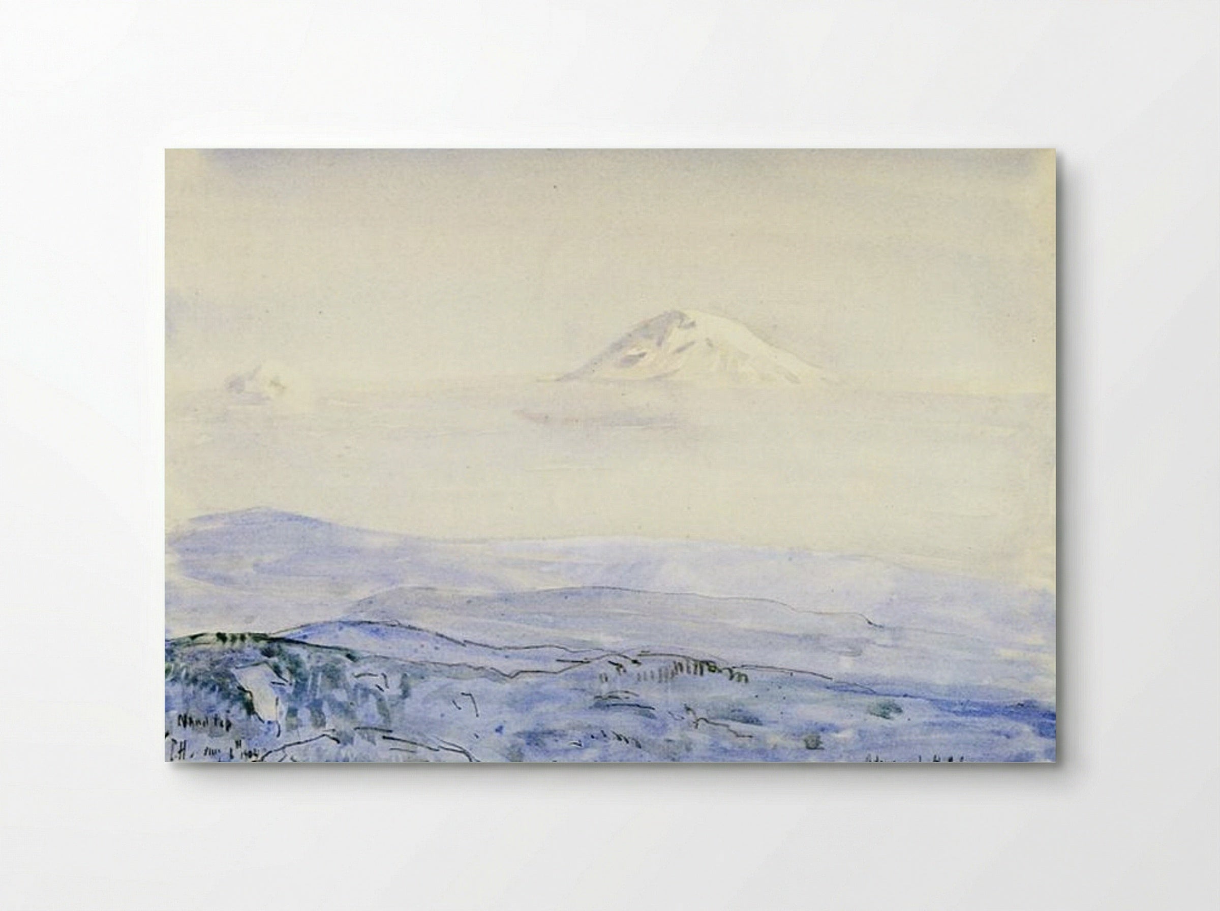 Adams and St. Helens, Early Morning - Childe Hassam - Poster
