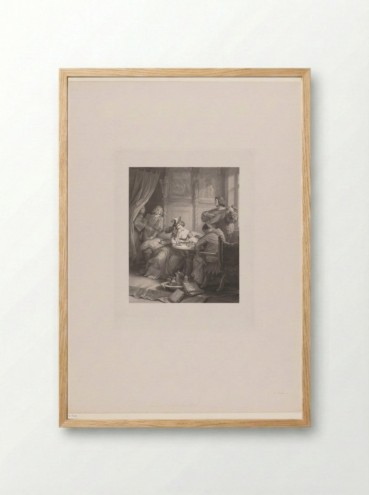 Adelheid from Goethe's Götz von Berlichingen - Heinrich Sachs - Framed Print Wood