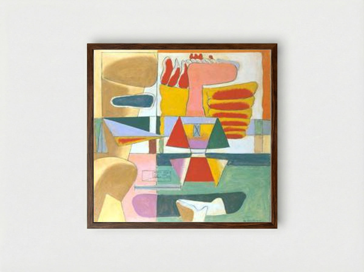 Adieu Von - Le Corbusier - Framed Print Dark Wood