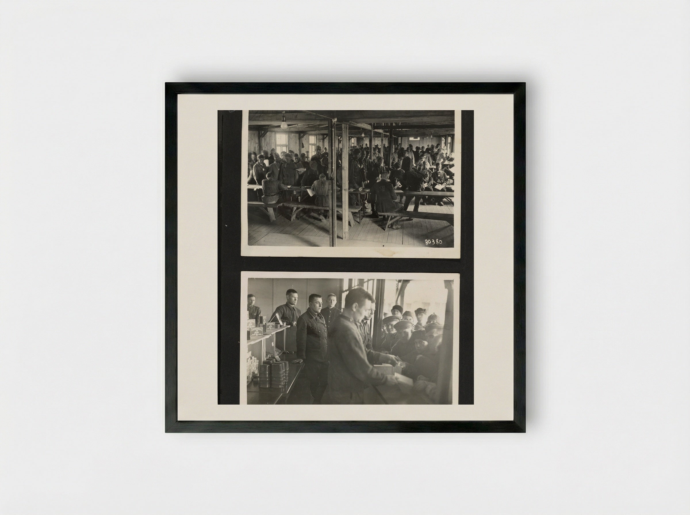 Administratieruimte en kampwinkel - Dick W.B. van Maarseveen - Framed Print Black