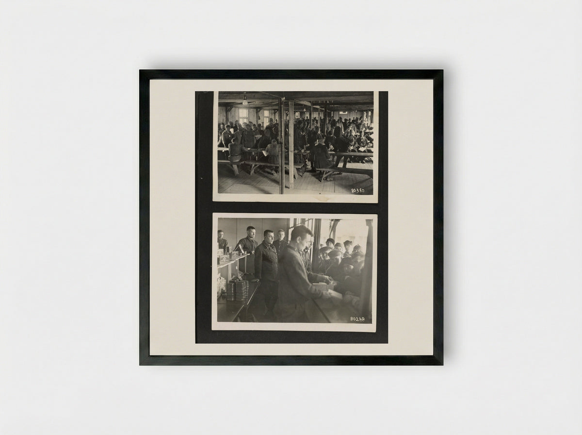 Administratieruimte en kampwinkel - Dick W.B. van Maarseveen - Framed Print Black