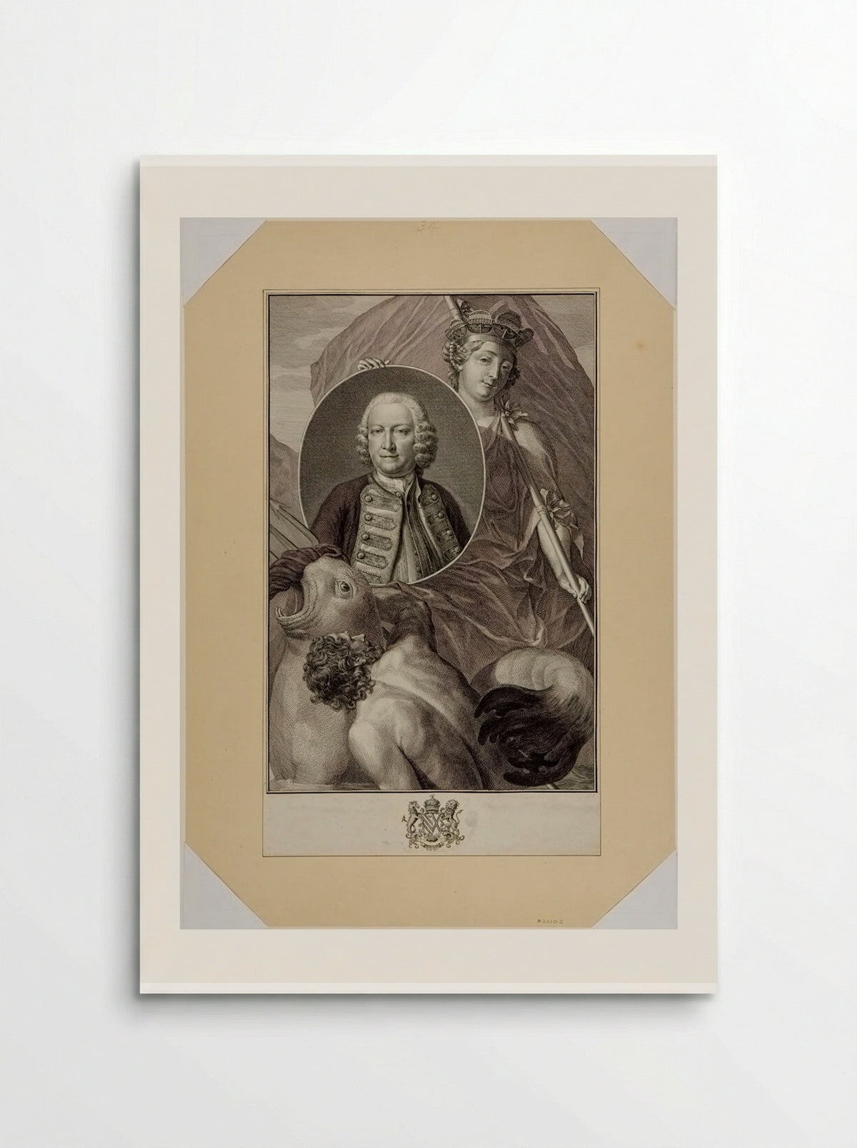 Admiral Lord George Anson - Jacobus Houbraken - Poster