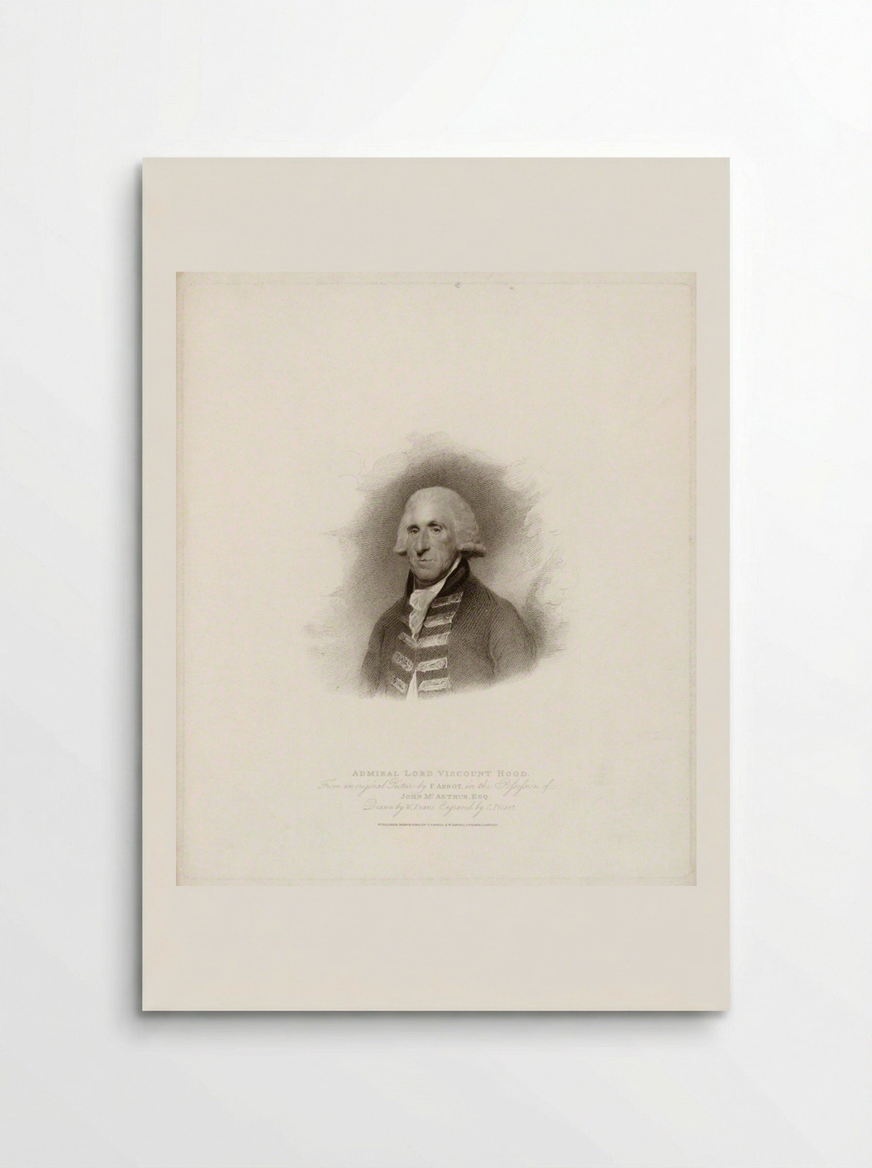 Admiral Lord Viscount Hood - Charles Picart - Poster