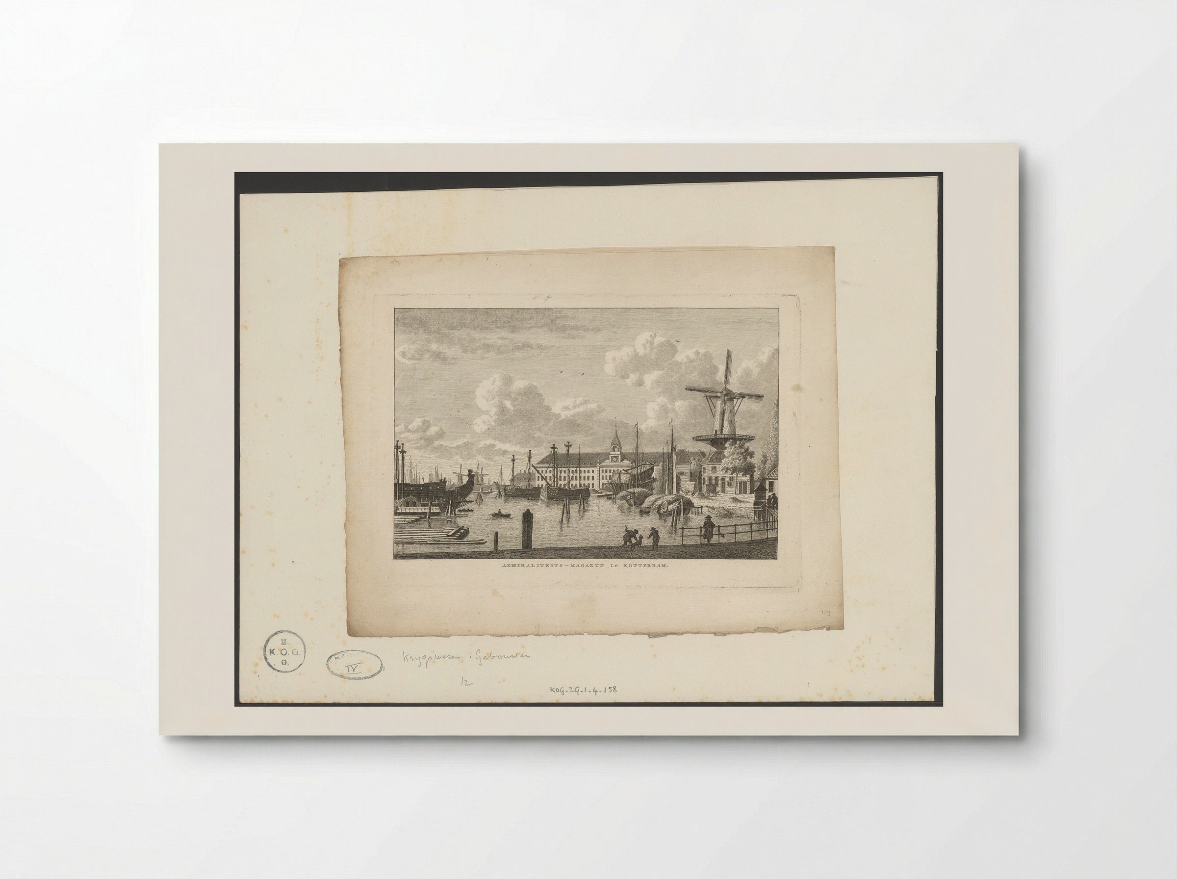 Admiraliteits-Magazyn te Rotterdam - Carel Frederik Bendorp (I) - Poster