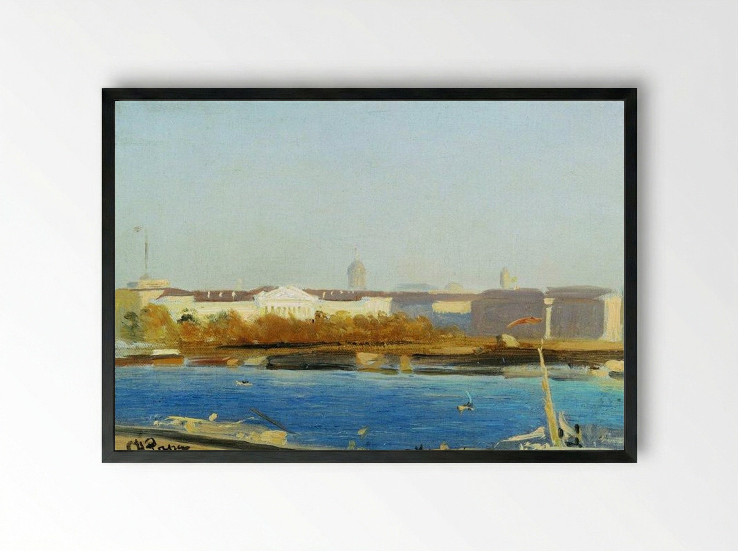 Admiralty - Ilya Repin - Framed Print Black