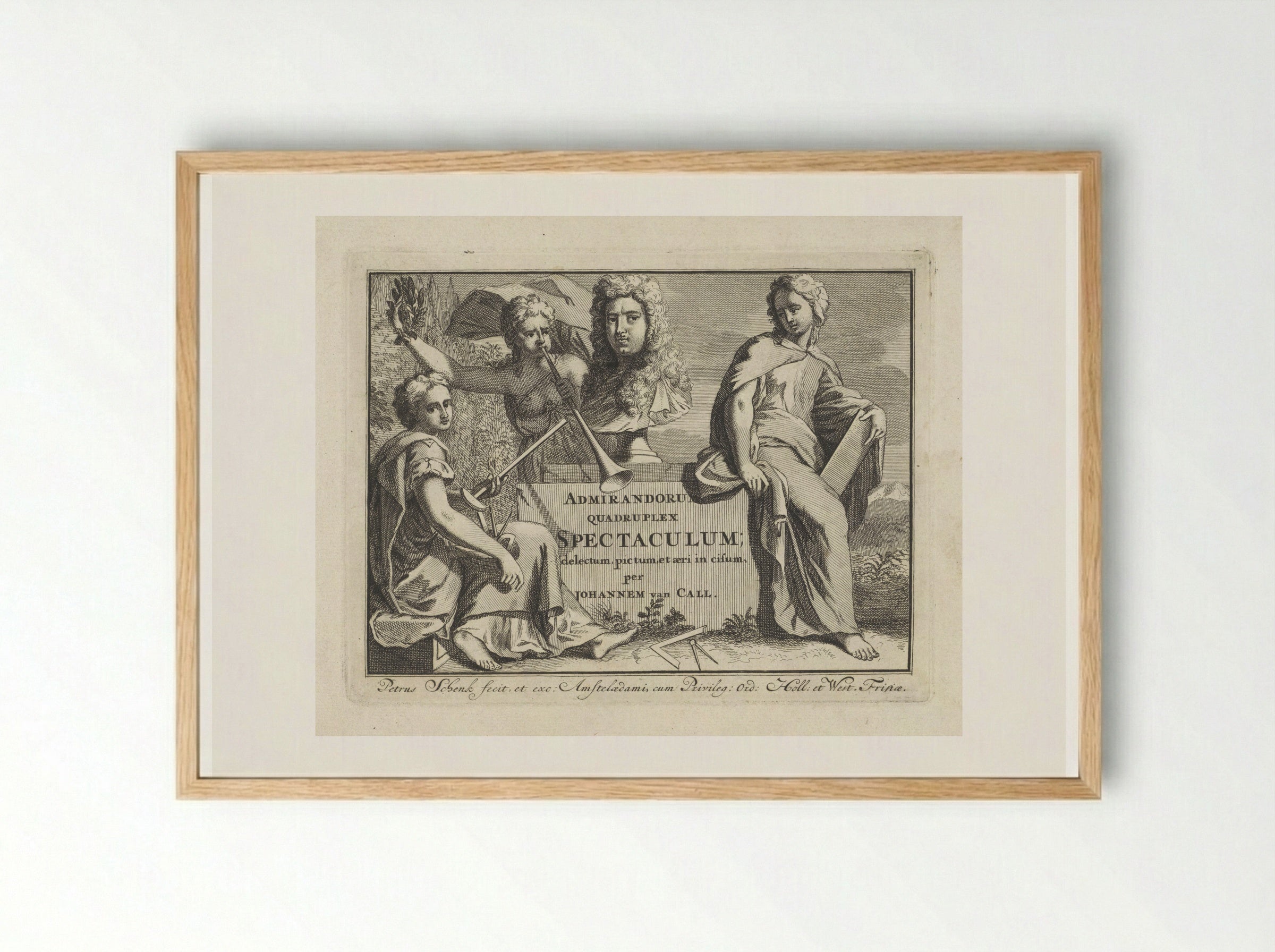 Admirandorum Quadruplex Spectaculum - Jan van Call (I) - Framed Print Wood