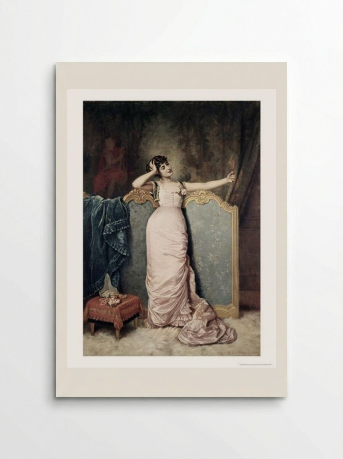 Admiring Herself - Auguste Toulmouche - Poster