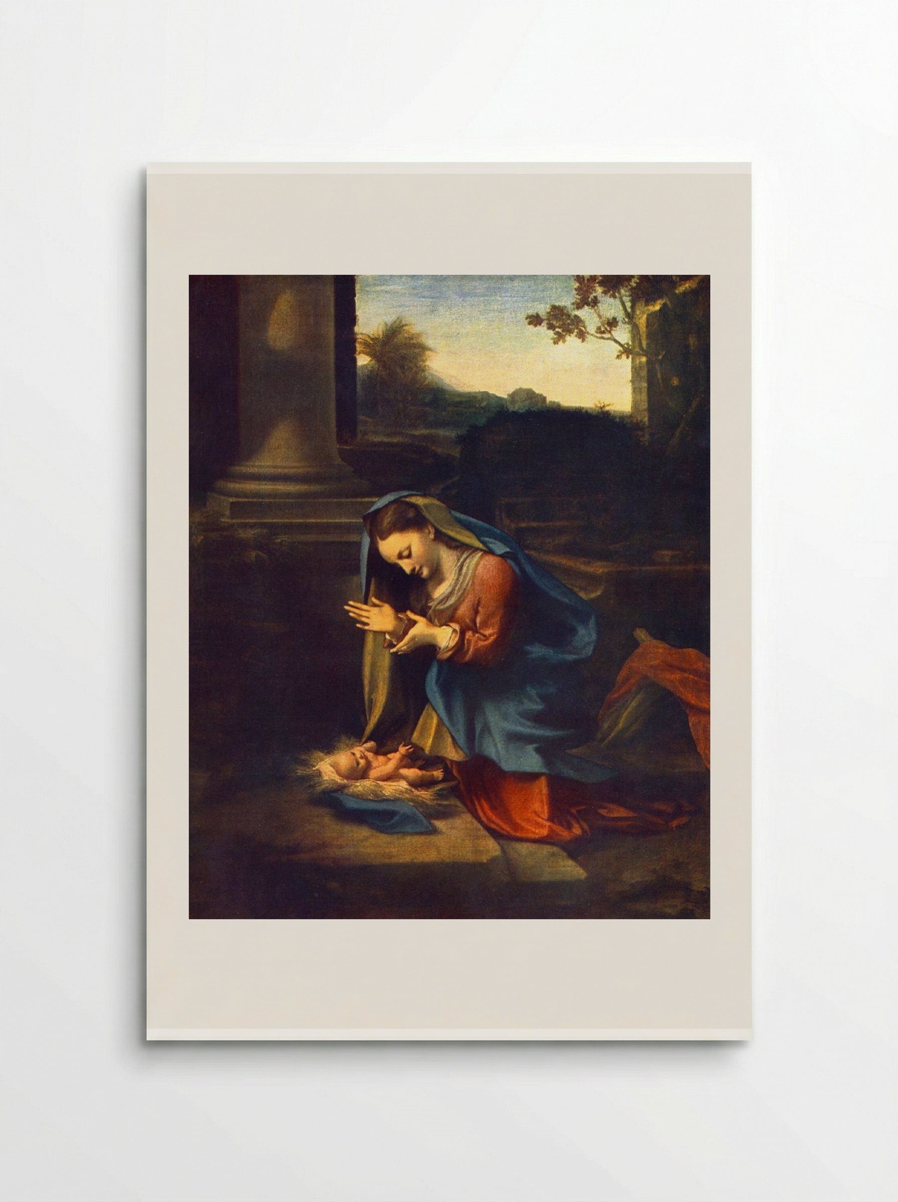 Adoration of the Child - Correggio - Poster