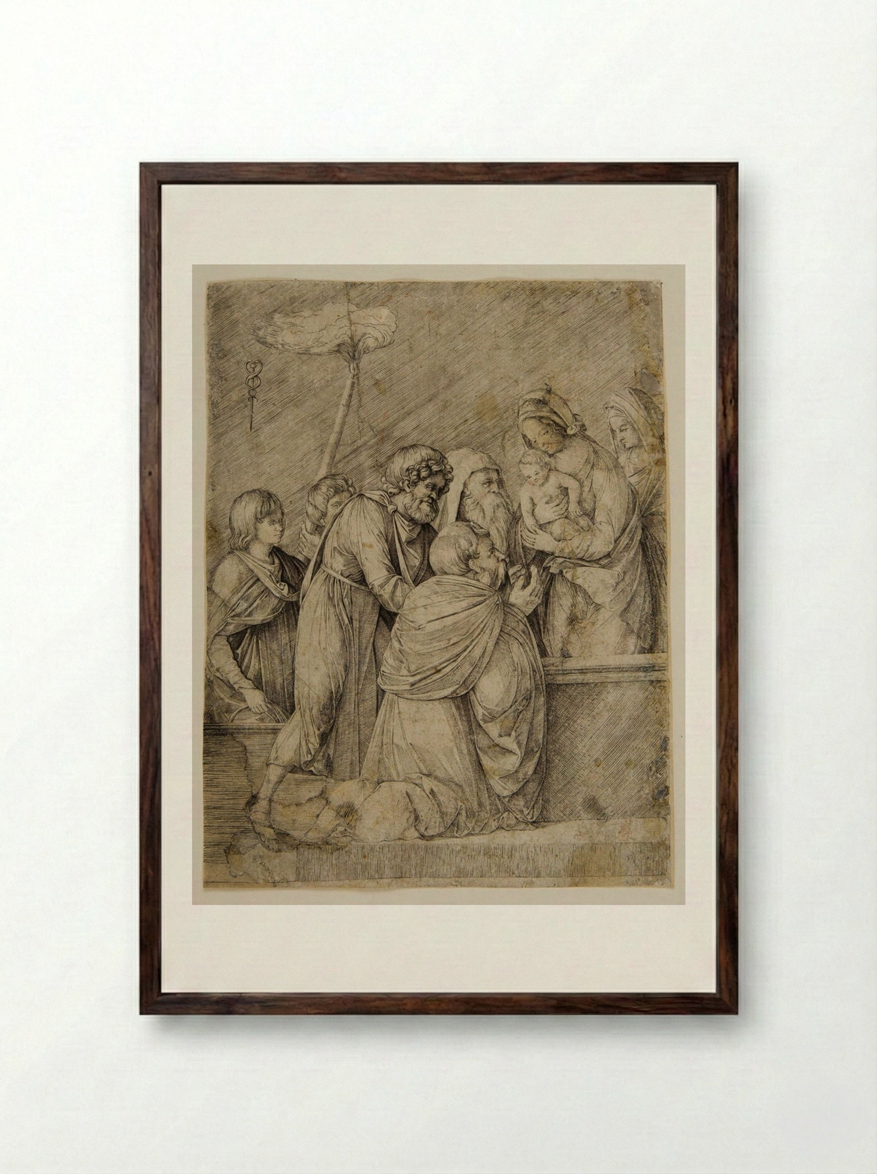 Adoration of the Magi - Jacopo de' Barbari - Framed Print Dark Wood
