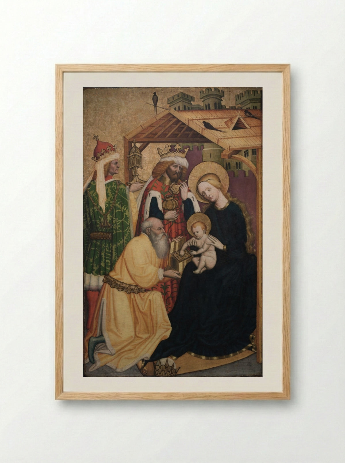 Adoration of the Magi - Konrad Laib - Framed Print Wood