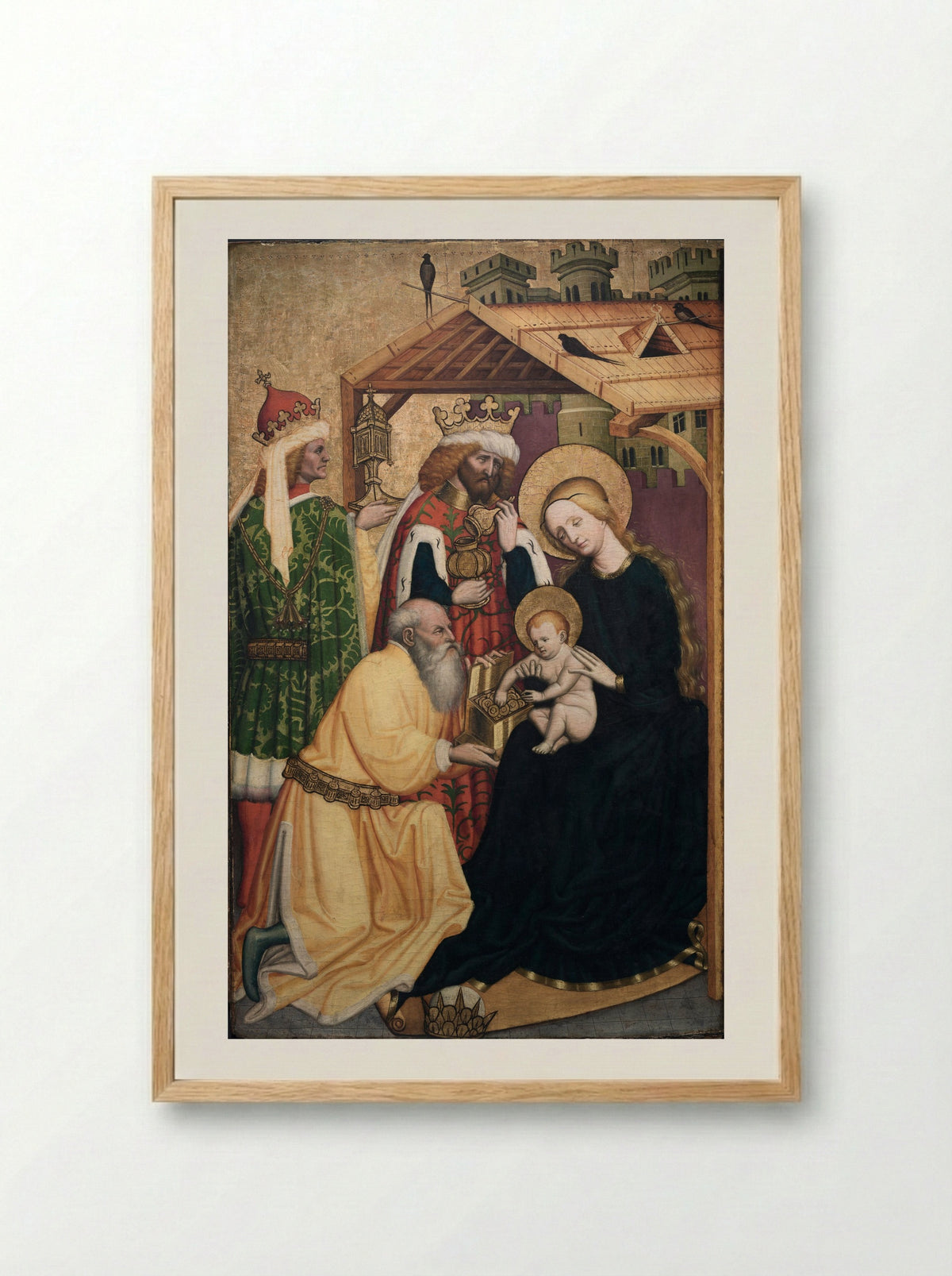 Adoration of the Magi - Konrad Laib - Framed Print Wood