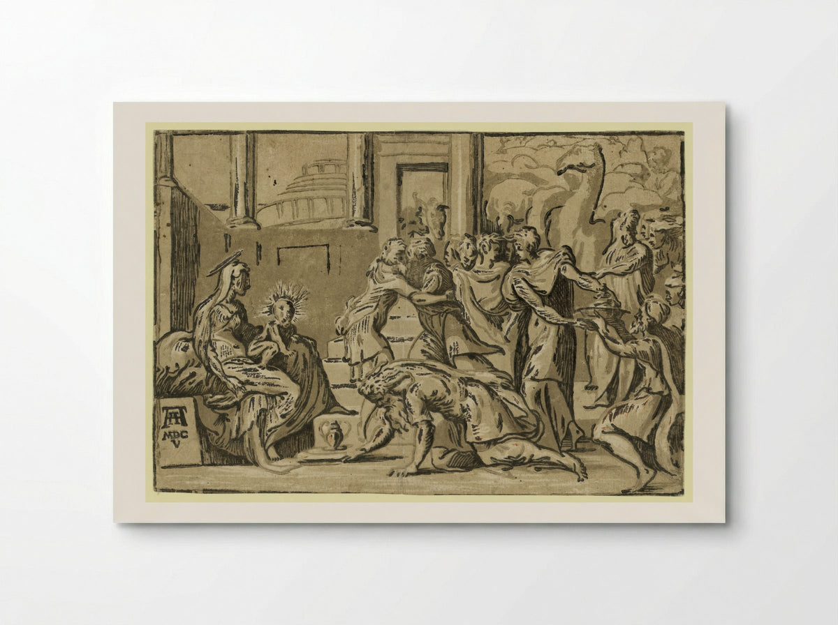 Adoration of the Magi - Andrea Andreani - Poster