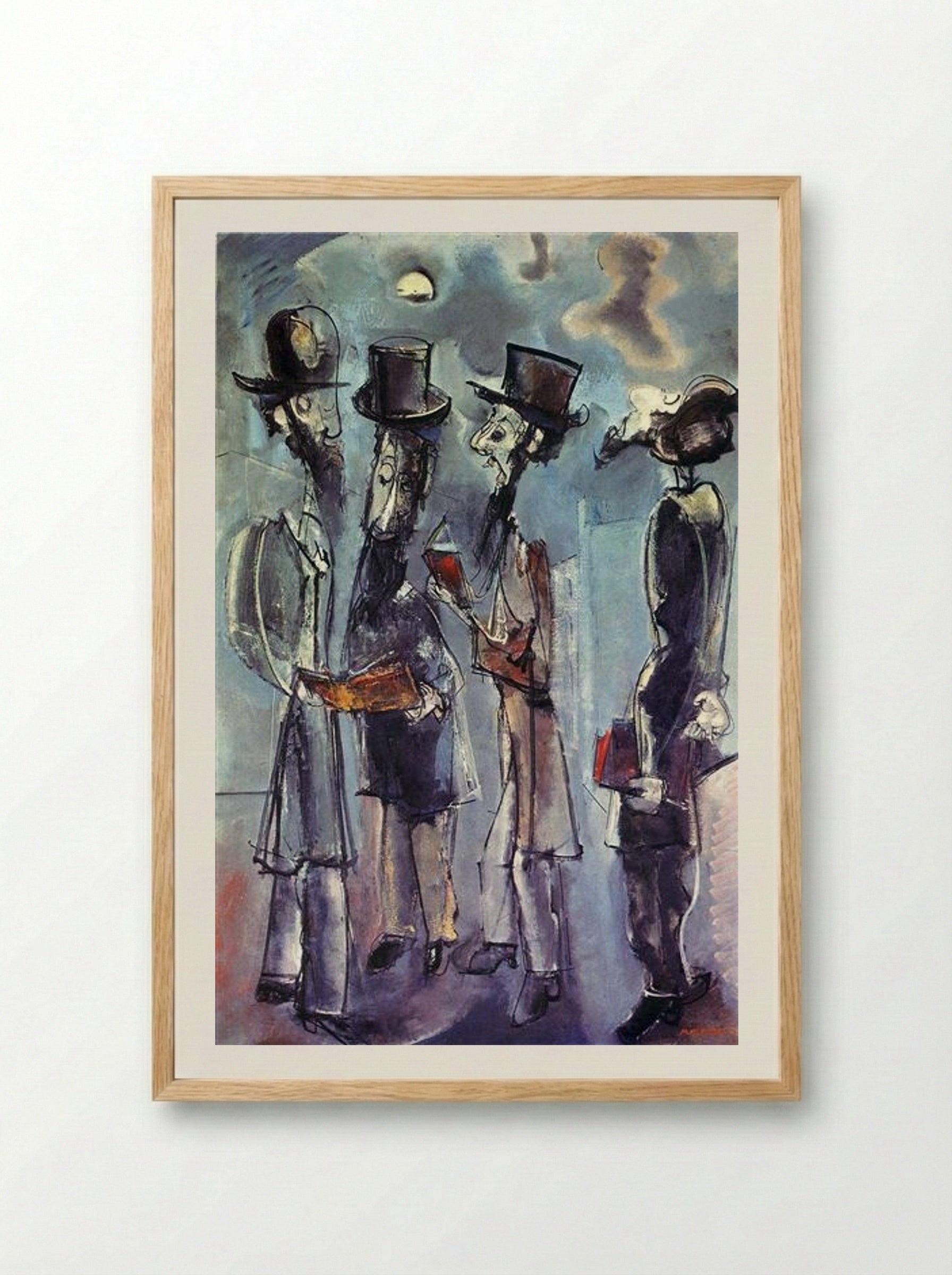 Adoration of the Moon - Max Weber - Framed Print Wood