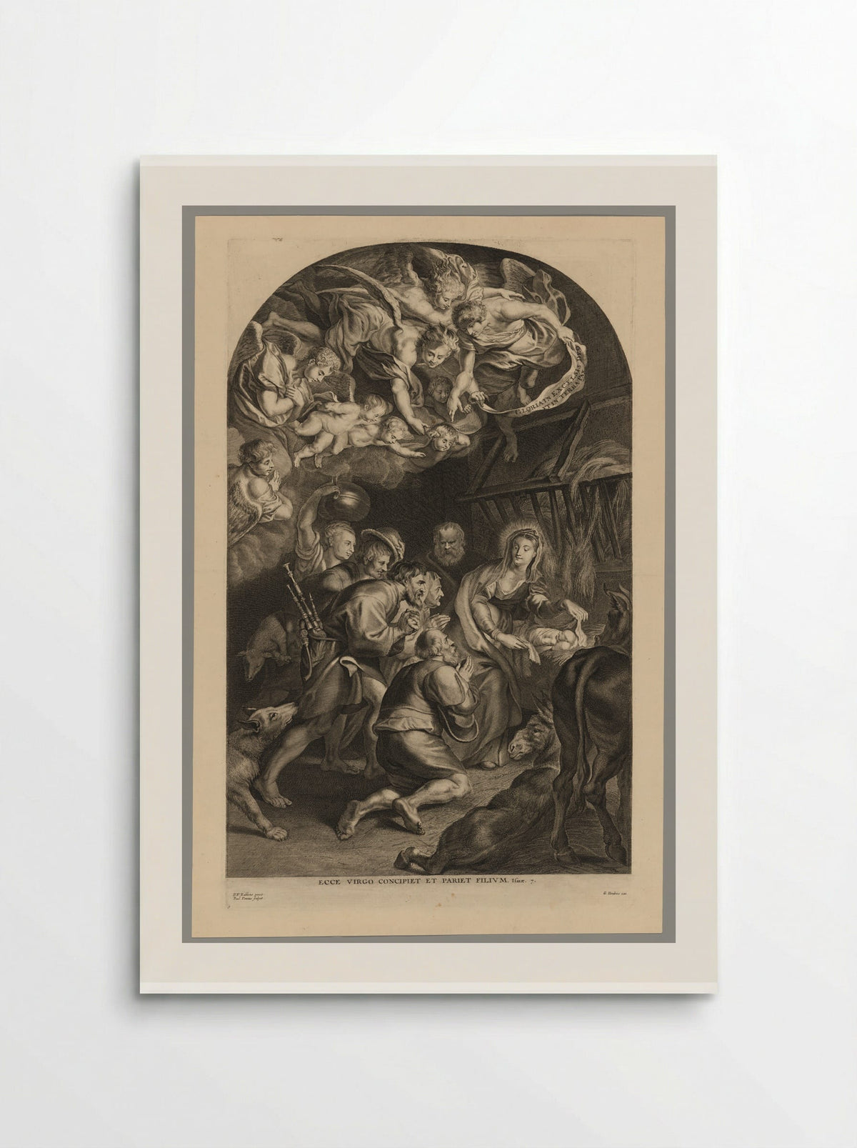 Adoration of the Shepherds - Paulus Pontius - Poster