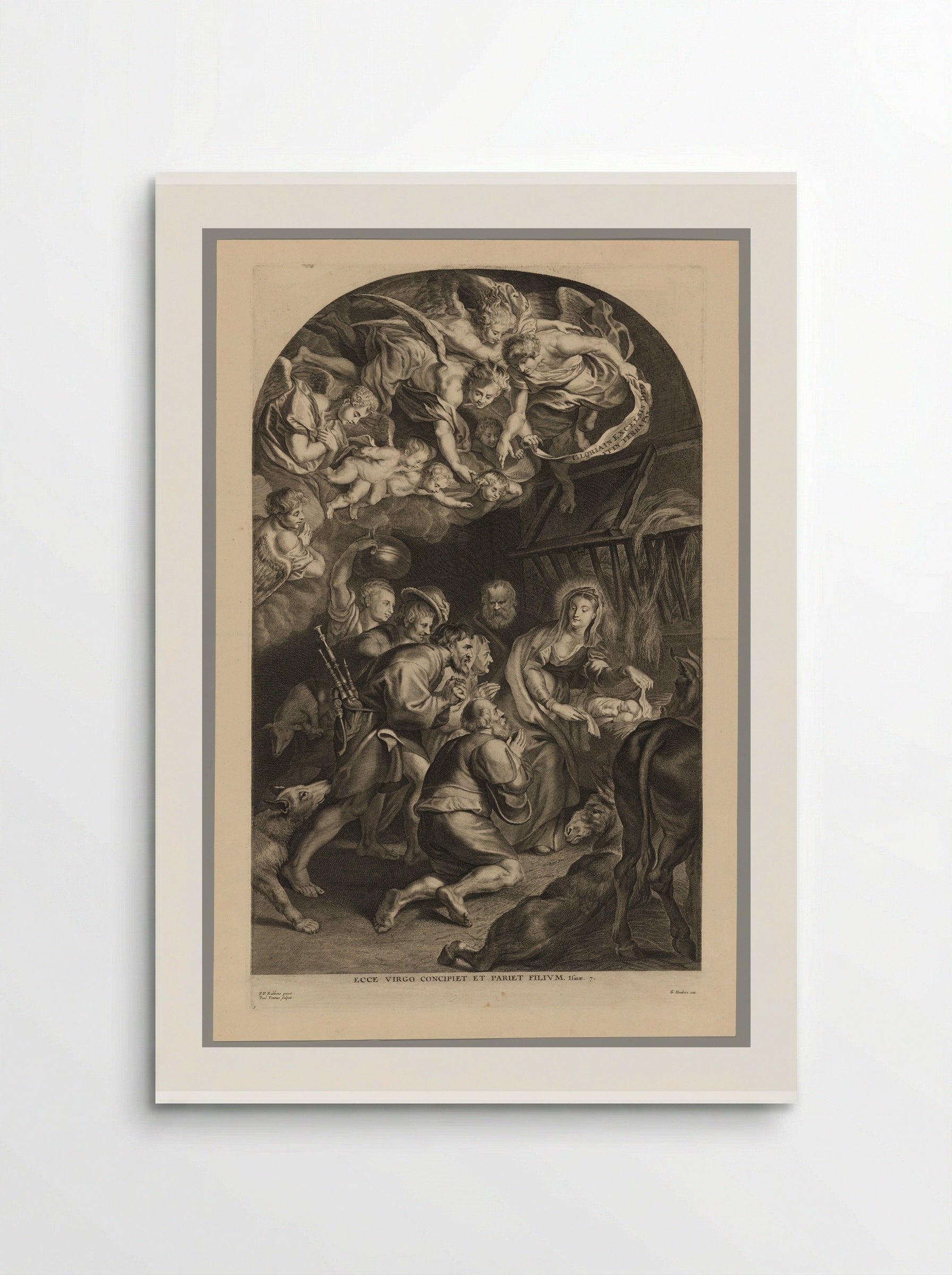 Adoration of the Shepherds - Paulus Pontius - Poster