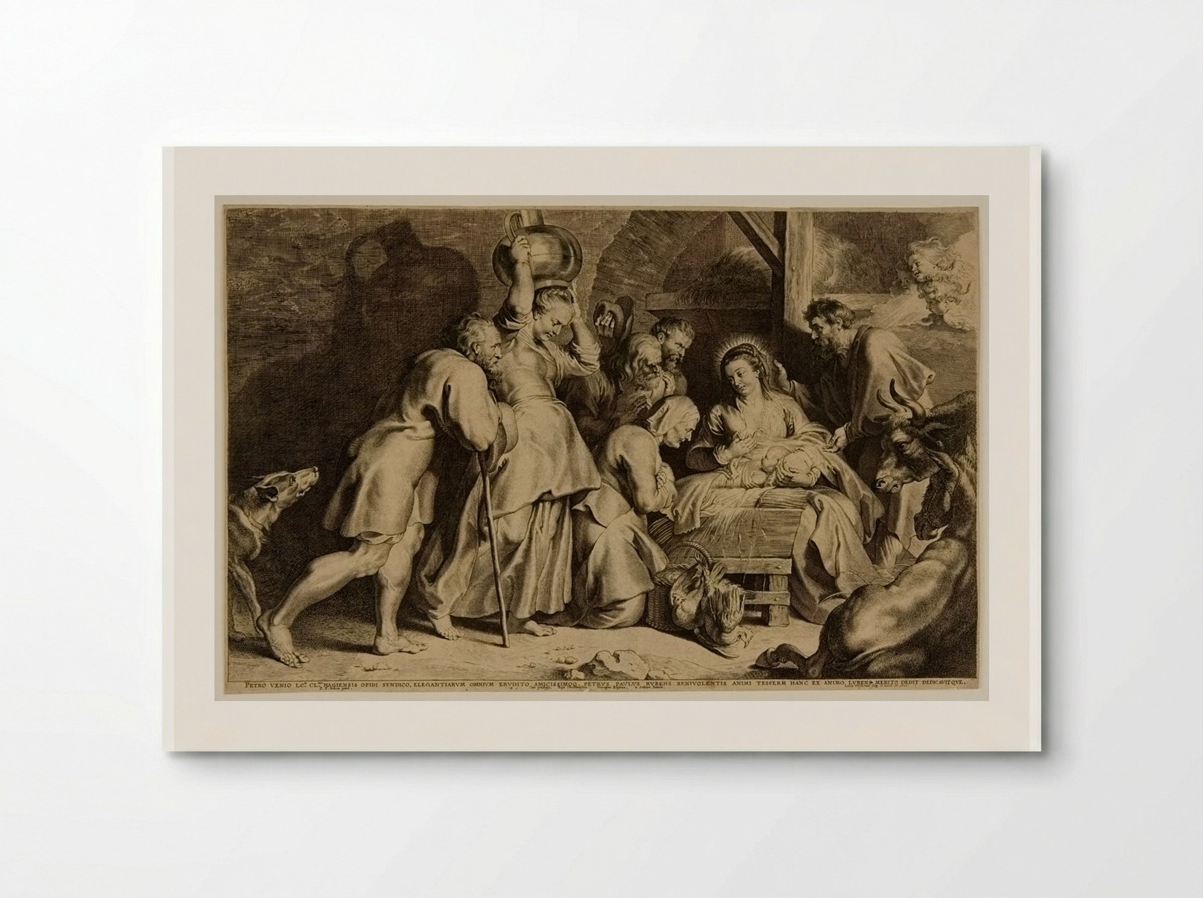 Adoration of the Shepherds - Lucas Vorsterman I - Poster