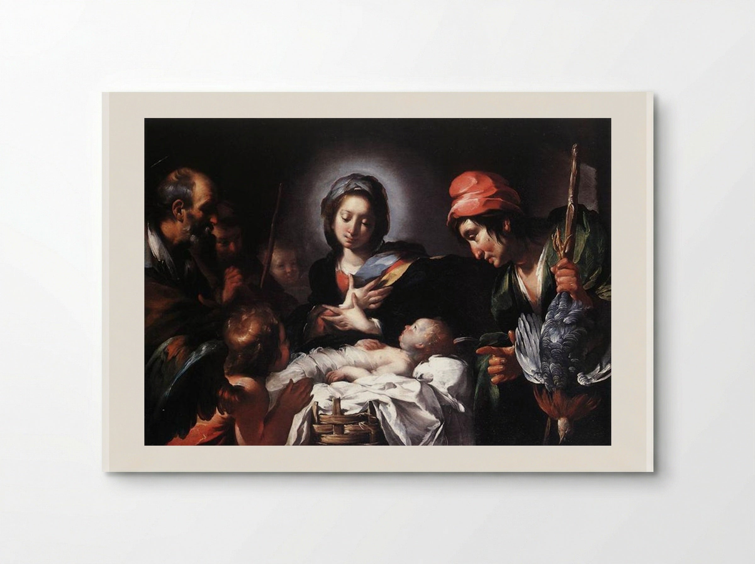 Adoration of the Shepherds - Bernardo Strozzi - Poster