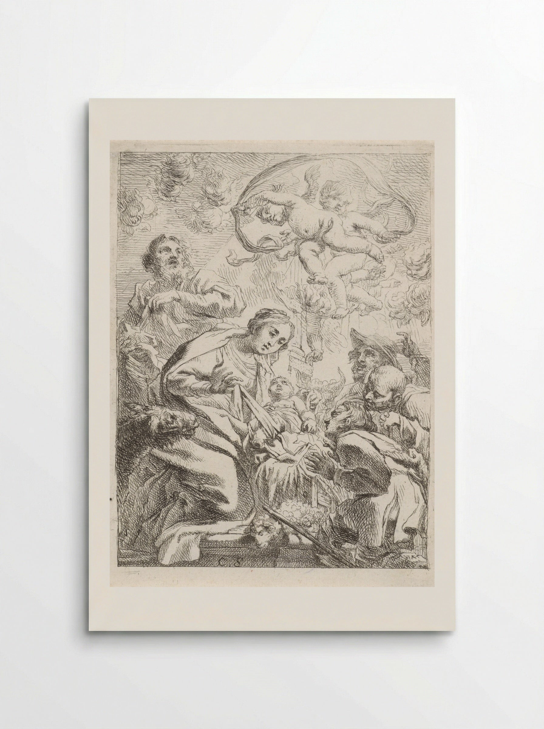 Adoration of the Shepherds - Cornelis Schut (I) - Poster