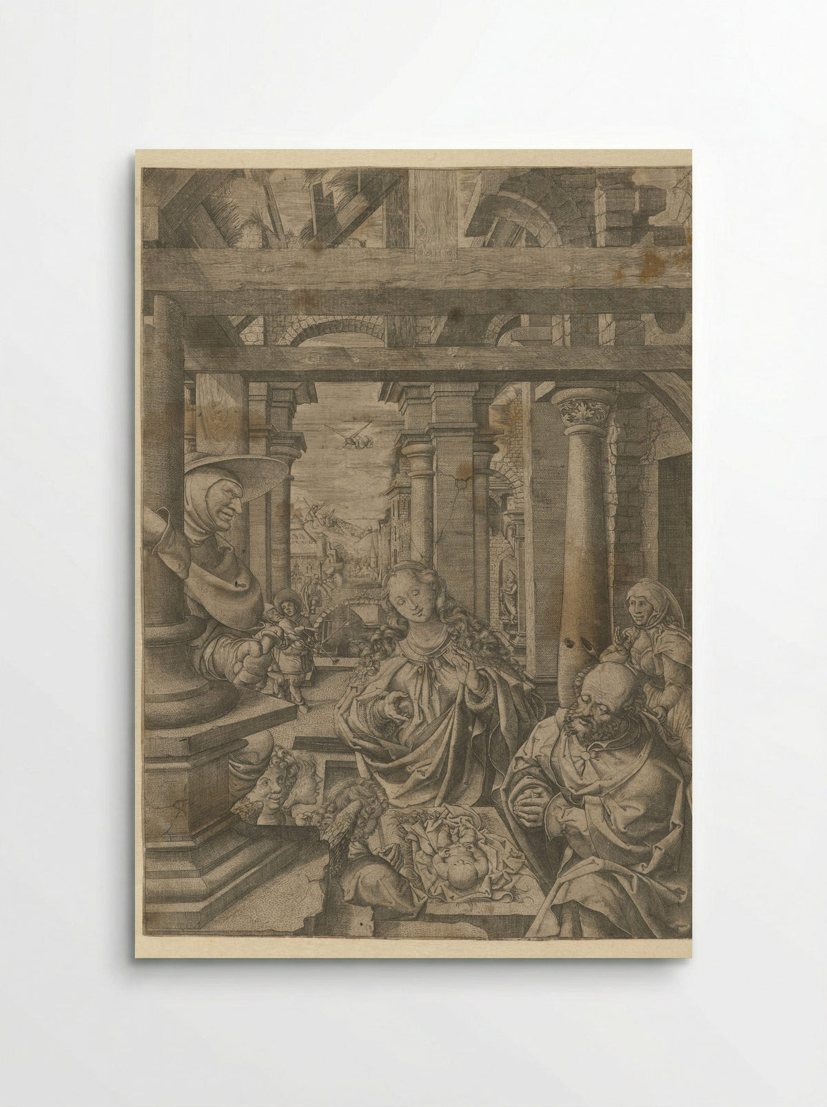 Adoration of the Shepherds - Frans Crabbe van Espleghem - Poster