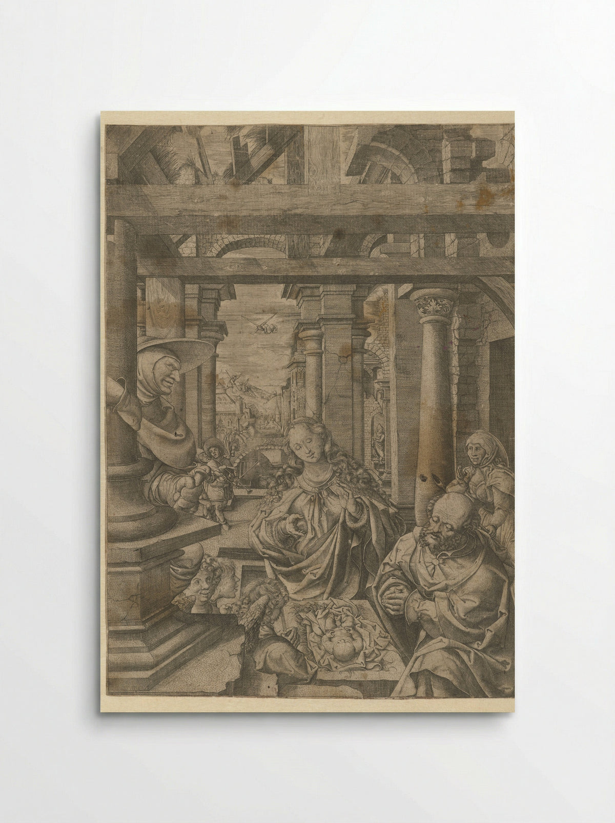 Adoration of the Shepherds - Frans Crabbe van Espleghem - Poster