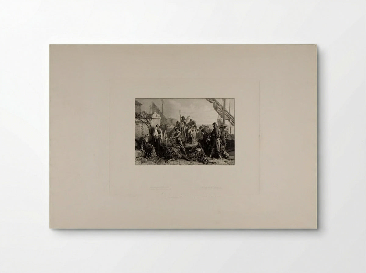 Adriatic Fishermen - Théophile Victor Desclaux - Poster