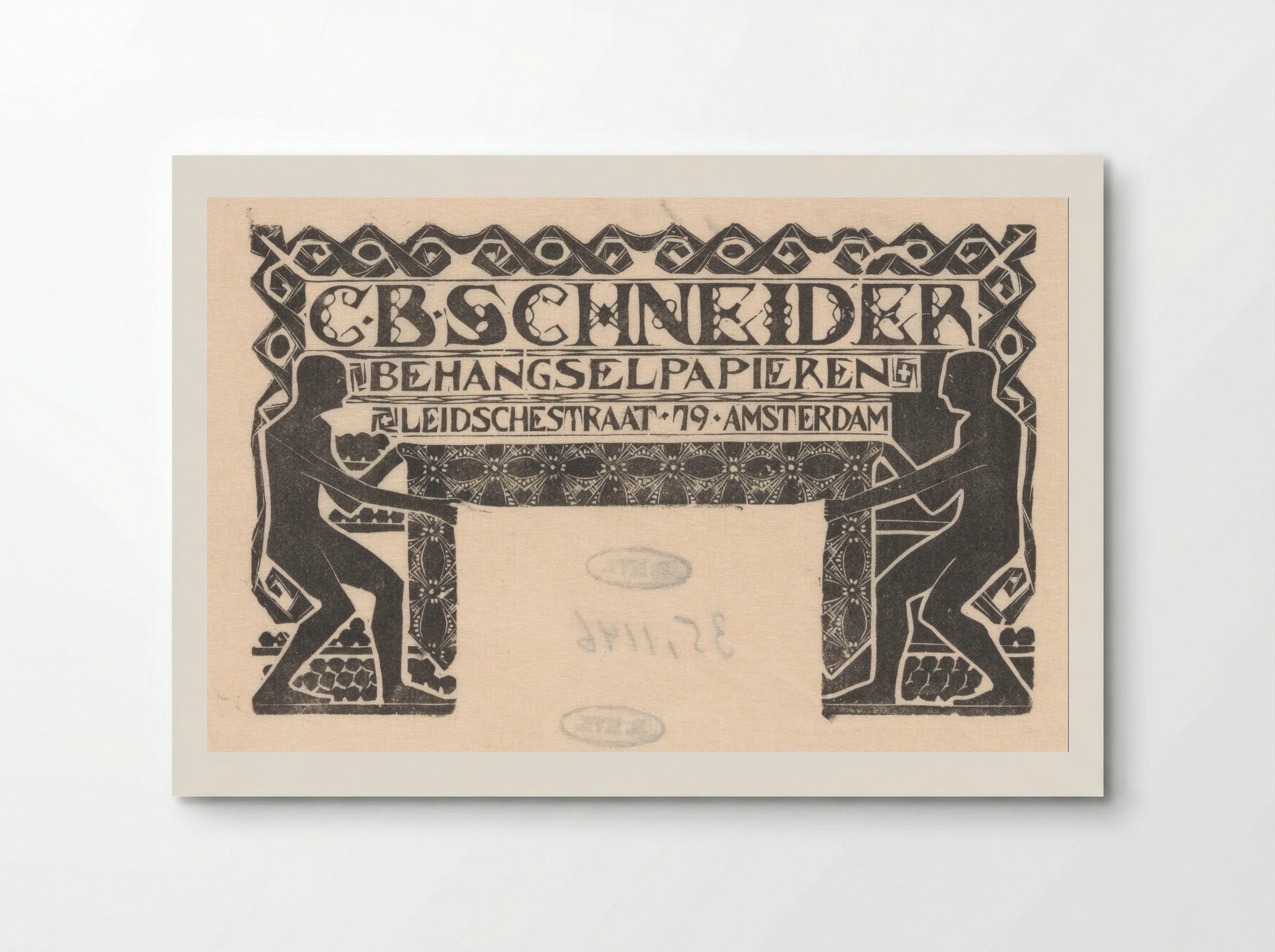 Advertentie van C.B. Schneider Behangselpapieren - Mathieu Lauweriks - Poster