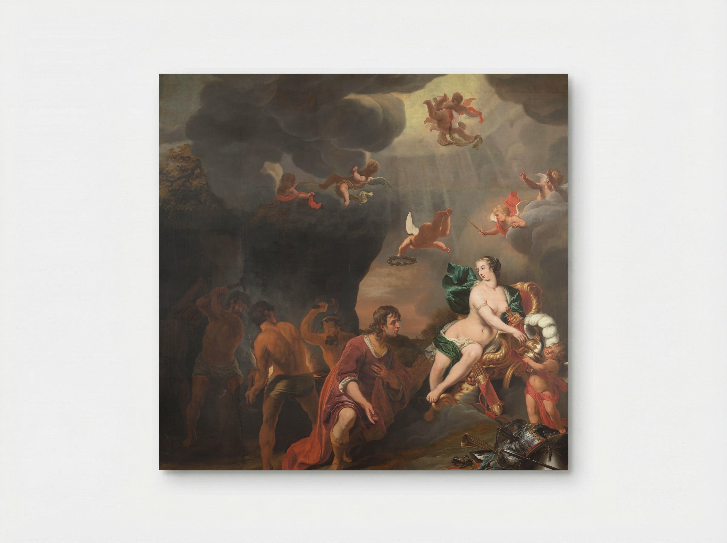 Aeneas Receives New Armour from Venus in the Forge of Vulcan - Ferdinand Bol - Poster