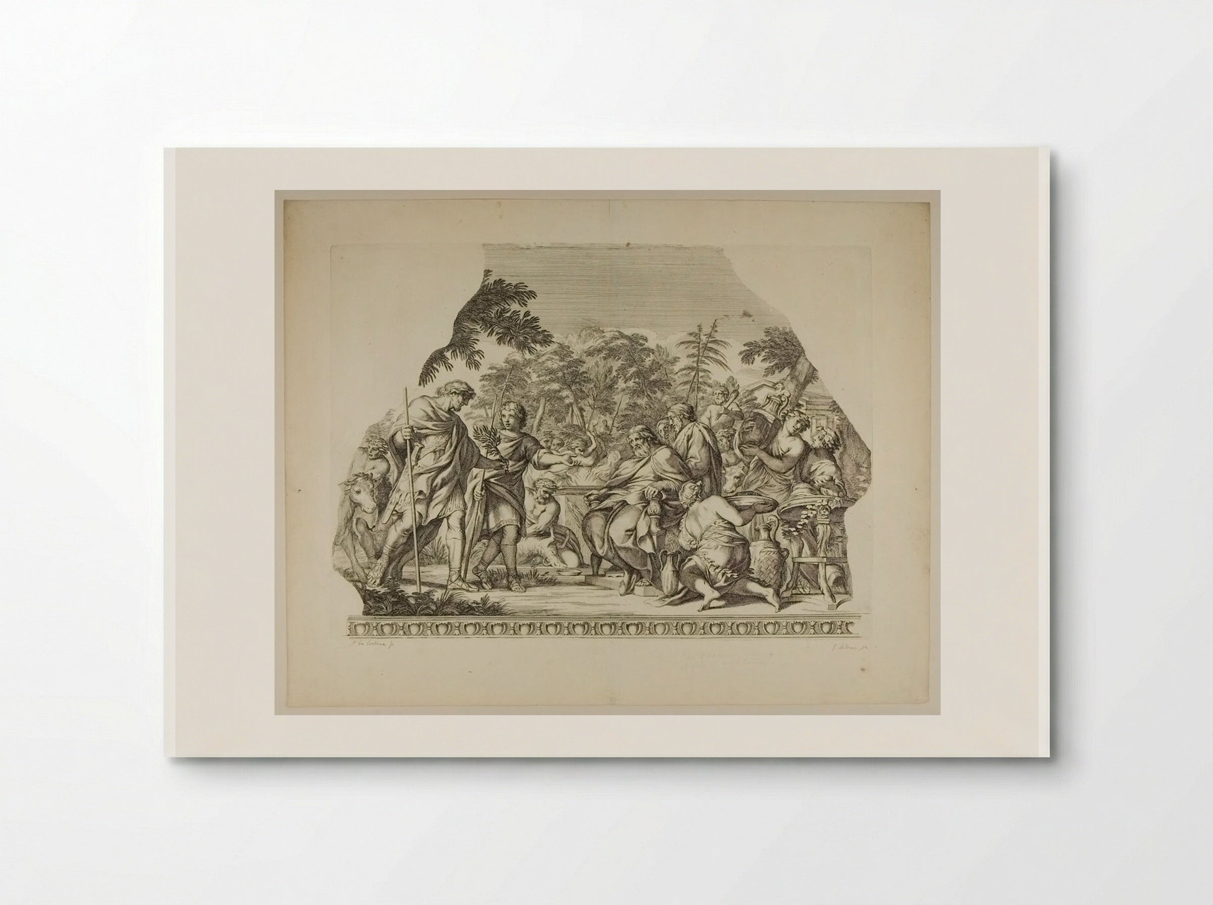 Aeneas and Evander - Gérard Audran - Poster