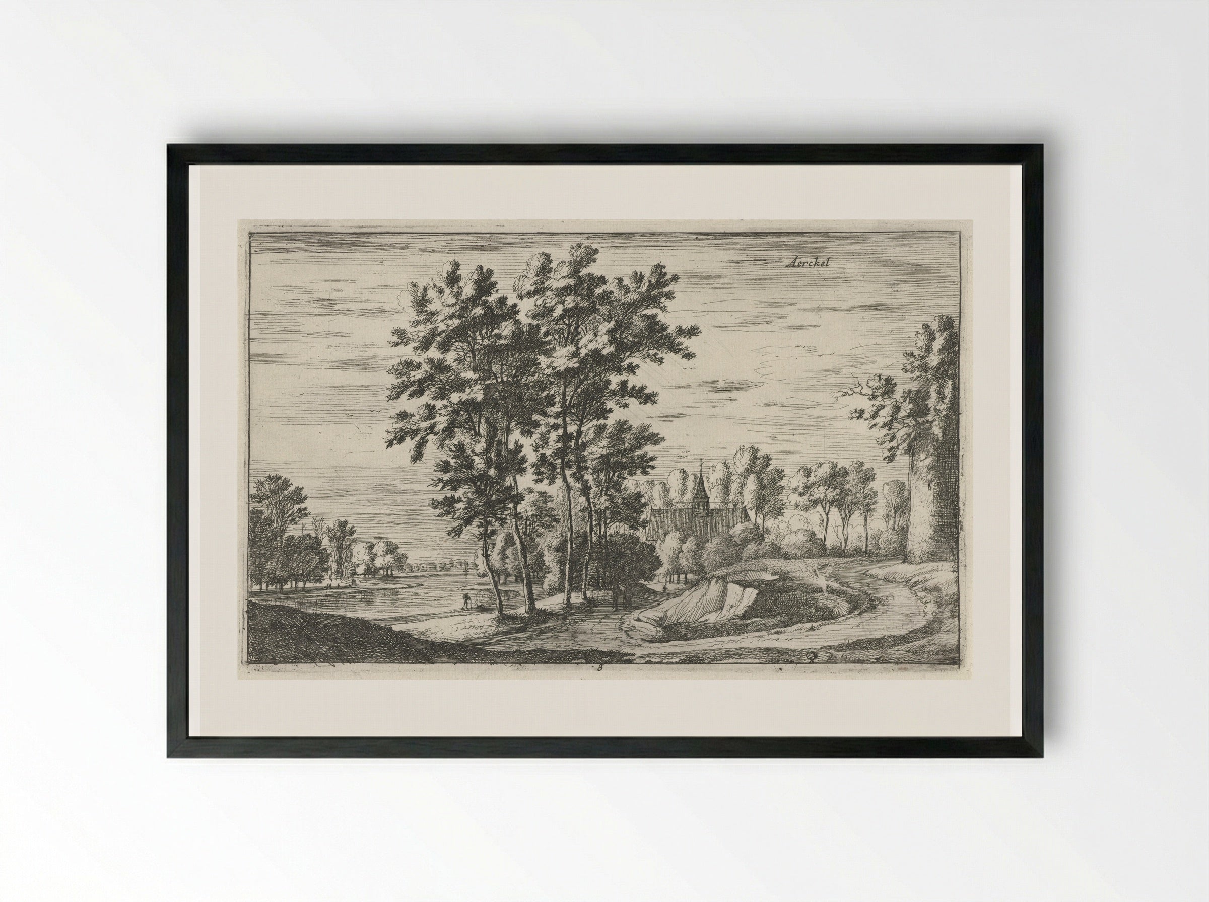 Aerckel - Roelant Roghman - Framed Print Black