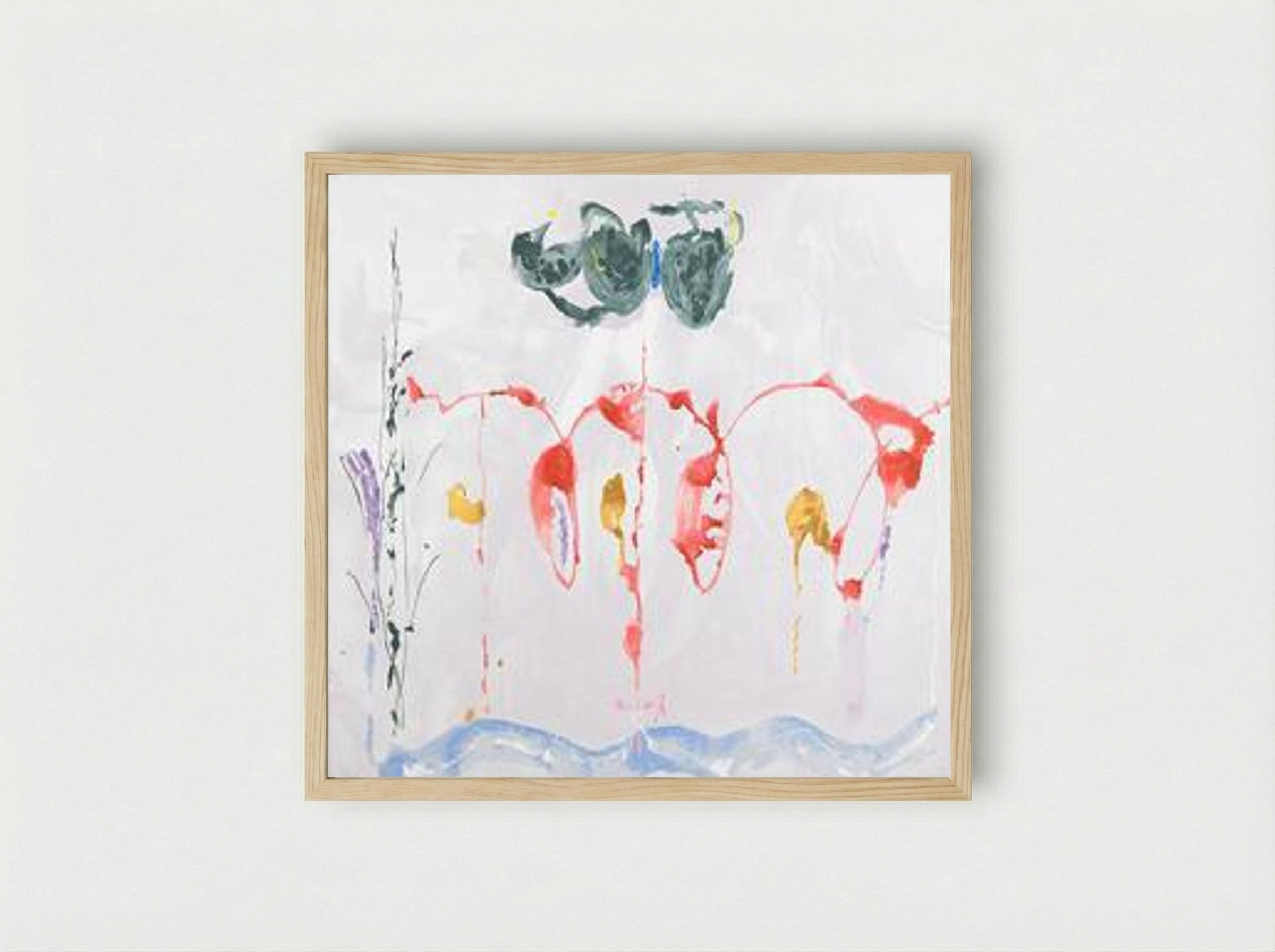 Aerie - Helen Frankenthaler - Framed Print Wood