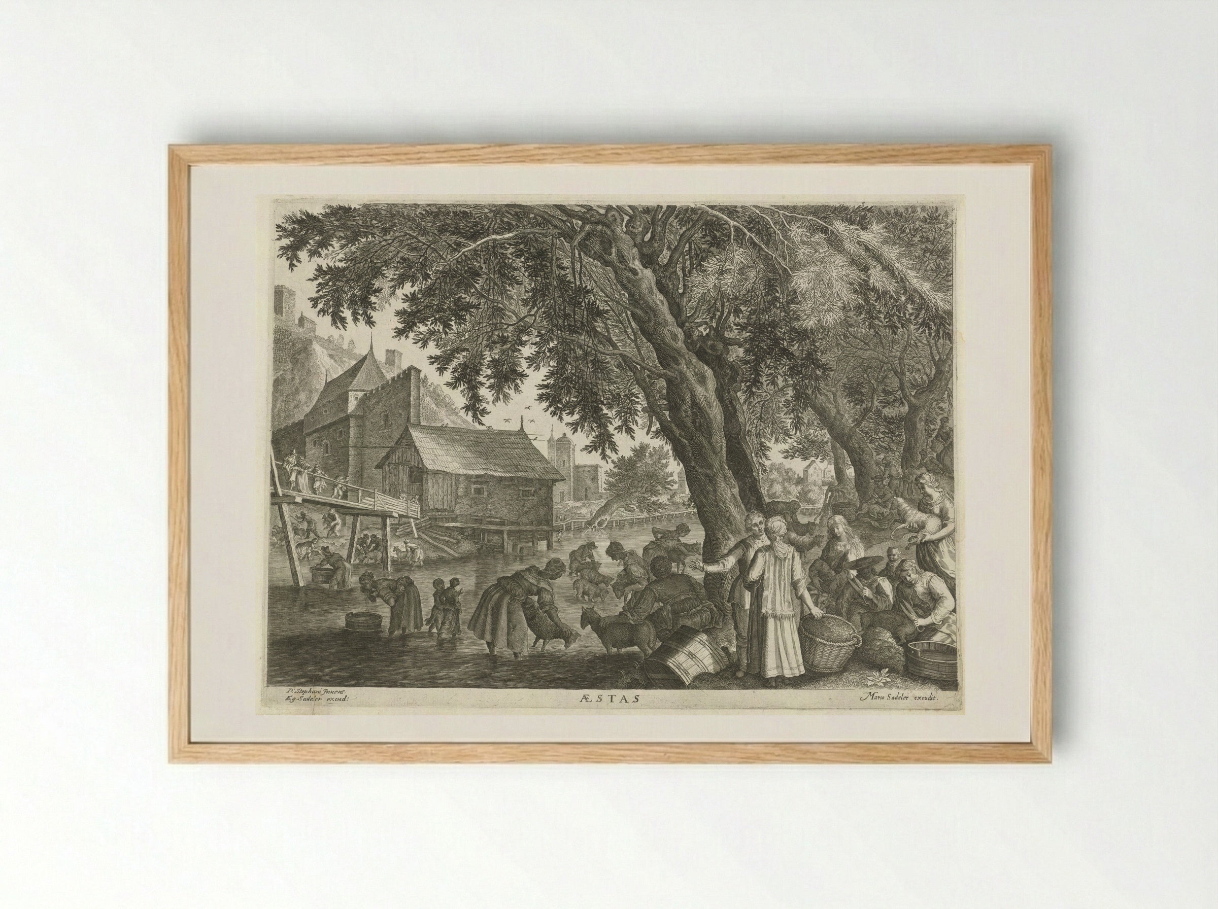 Aestas (Summer) - Aegidius Sadeler (II) - Framed Print Wood