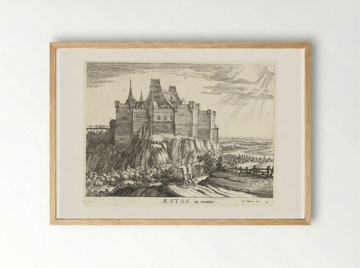 Aestas (Summer) - Hendrick Hondius (I) - Framed Print Wood