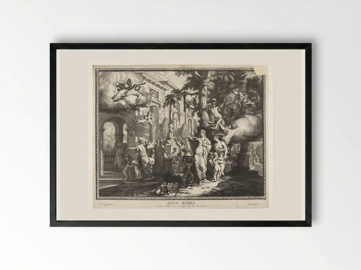 Aetas Aurea (The Golden Age) - Abraham Bloteling - Framed Print Black