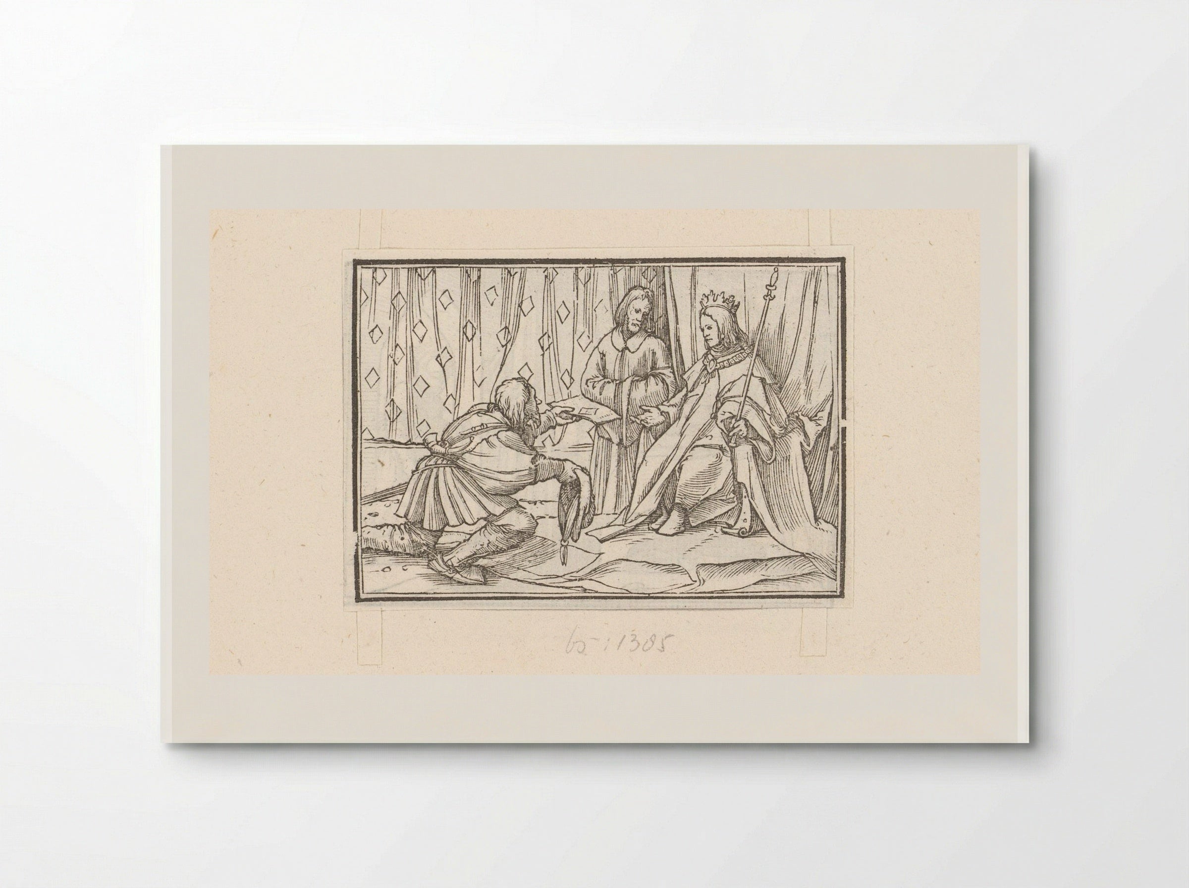 Afgezant van koning Chiram met boodschap voor Salomo - Veit Rudolf Specklin - Poster