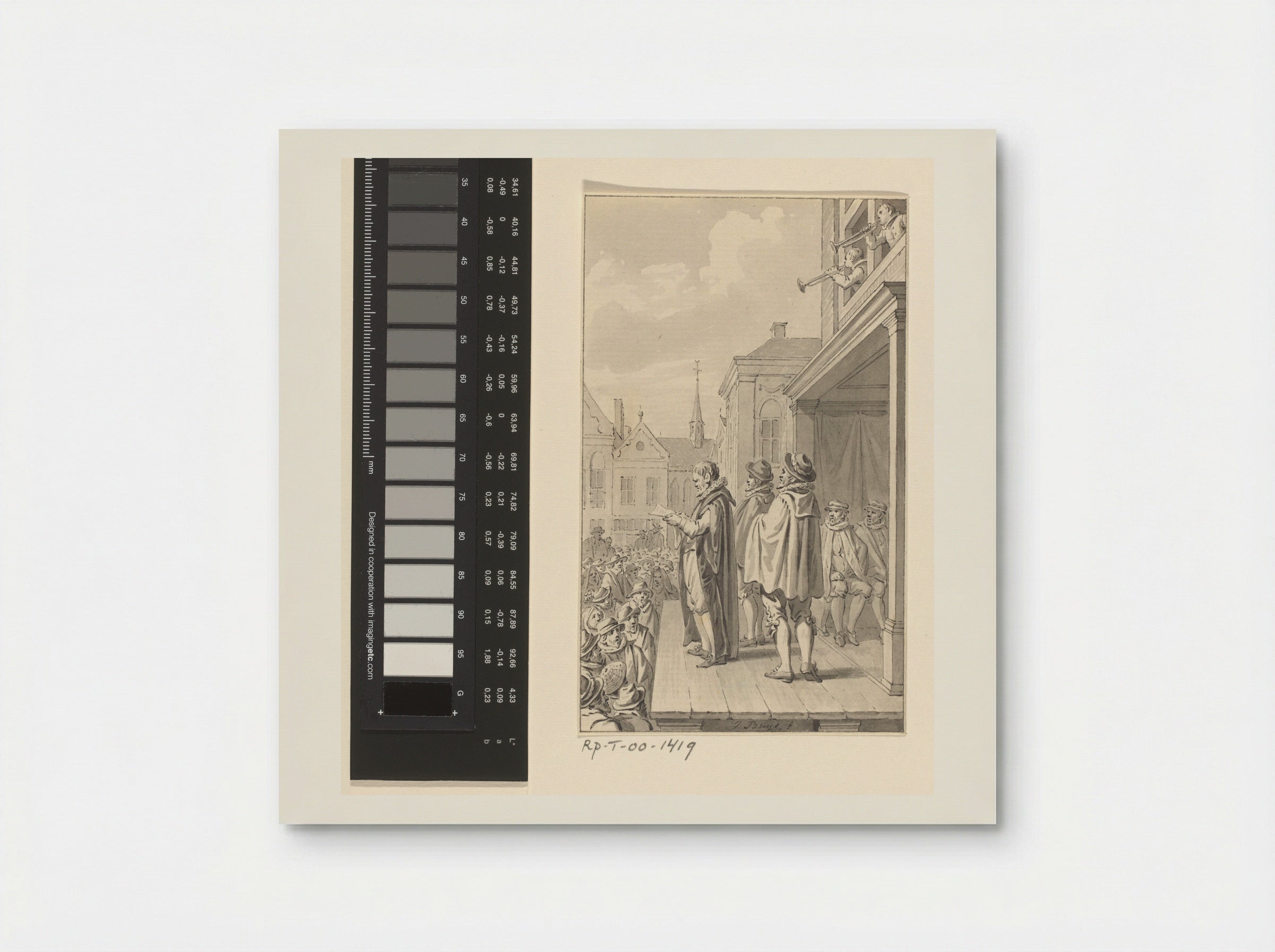 Afkondiging van de Pacificatie van Gent, 1576 - Jacobus Buys - Poster