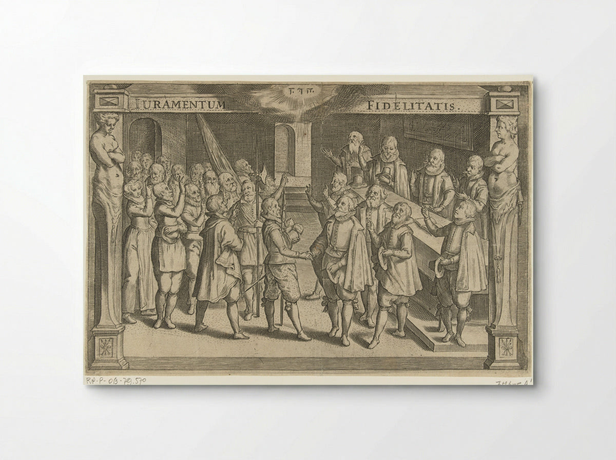 Afleggen van de eed van getrouwheid - Willem de Haen - Poster
