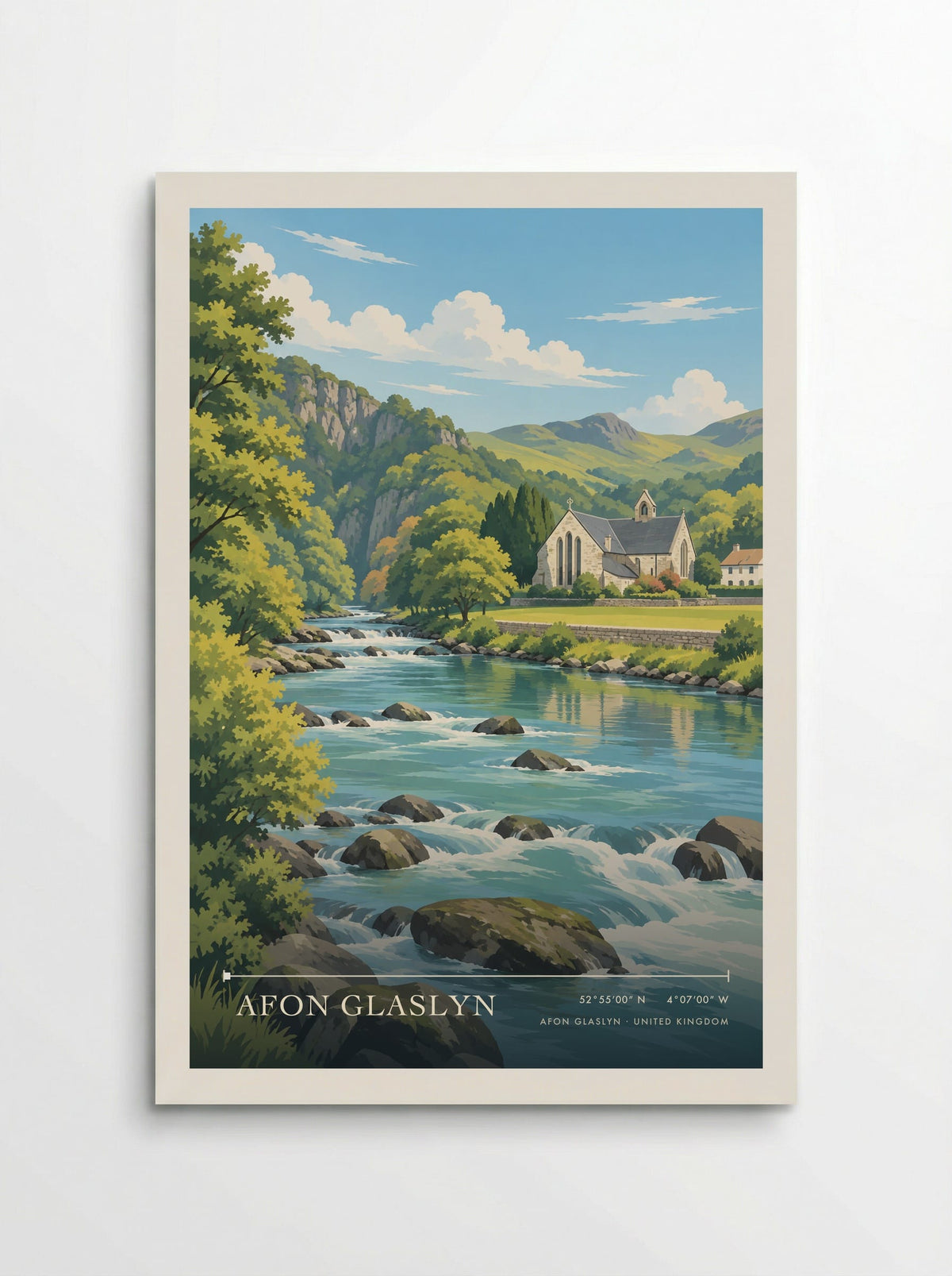 Afon Glaslyn | Travel Poster - Poster