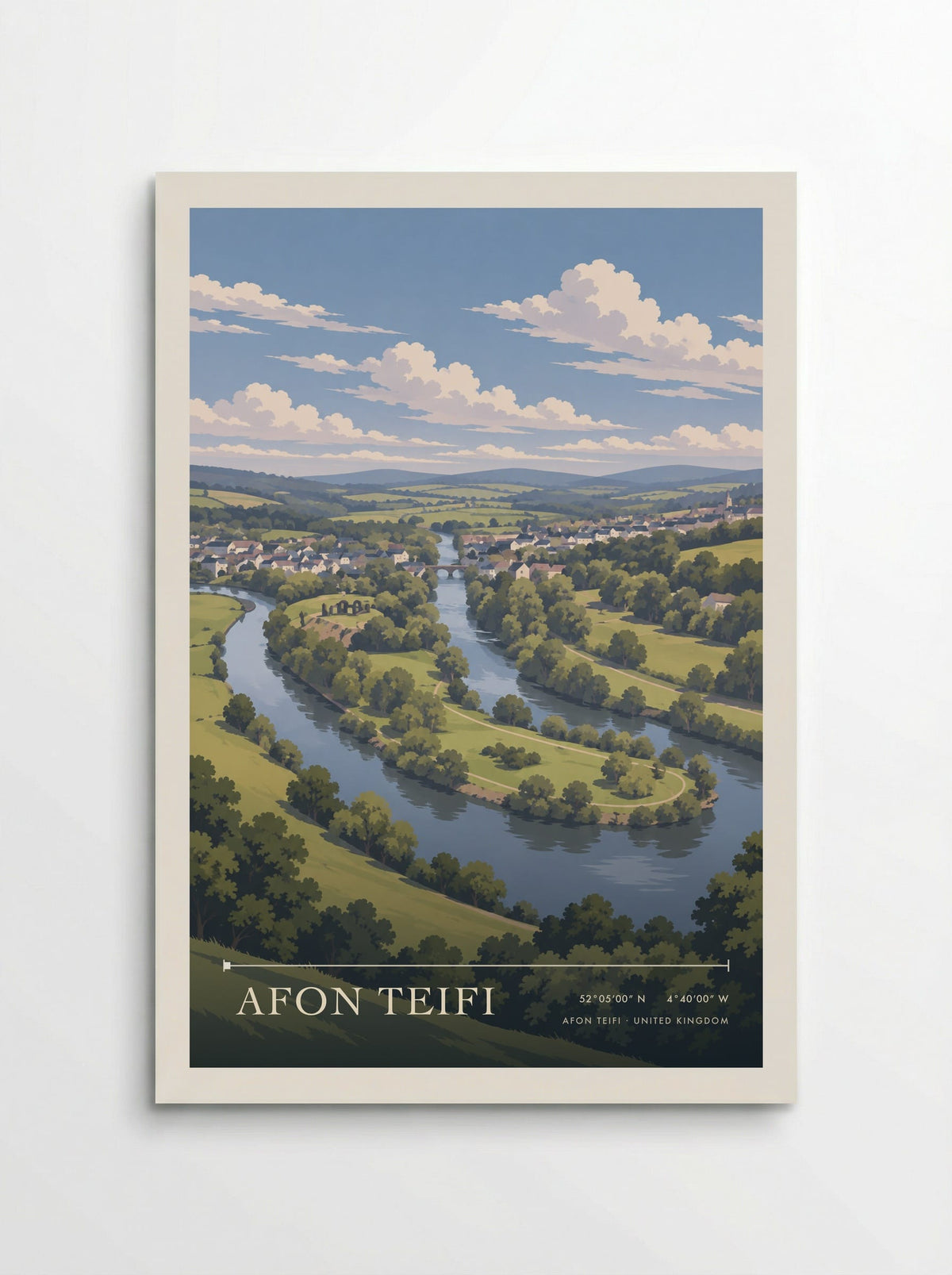 Afon Teifi | Travel Poster - Poster
