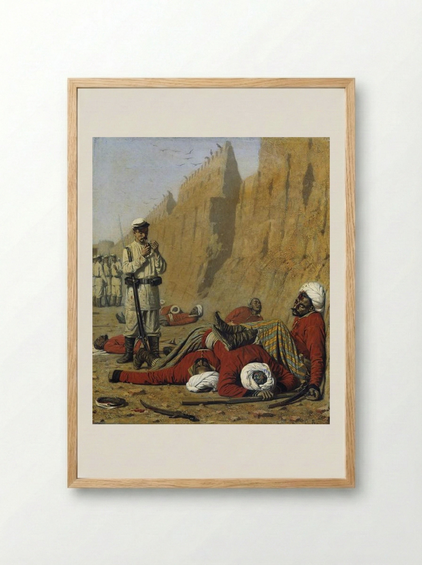 After Failure - Vasily Vereshchagin - Framed Print Wood