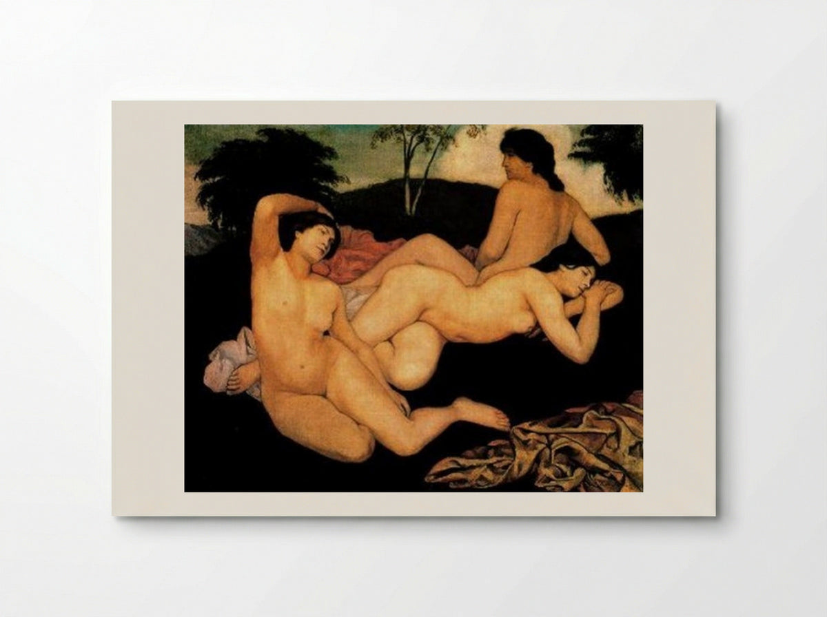 After the Bath (The Nymphs) - Émile Bernard - Poster
