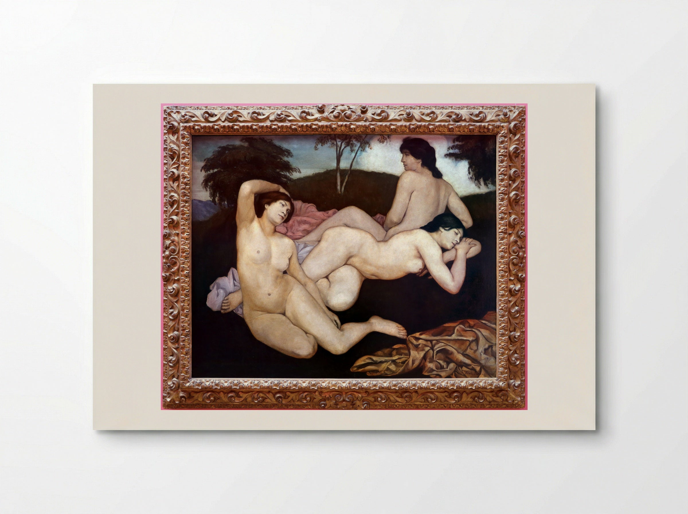 After the Bath, The Nymphs - Emile Bernard - Poster