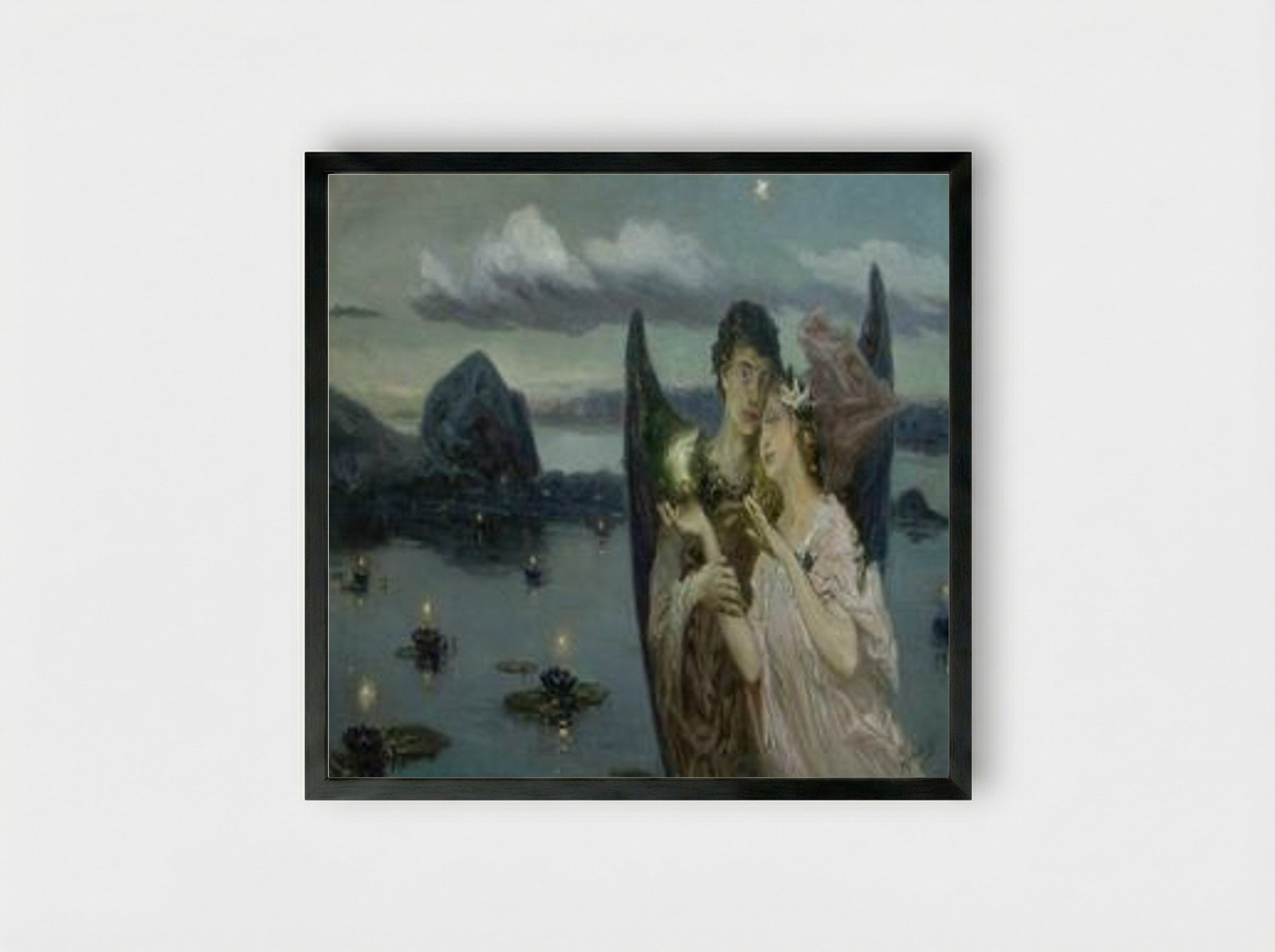 After the Death - Wilhelm Kotarbinski - Framed Print Black