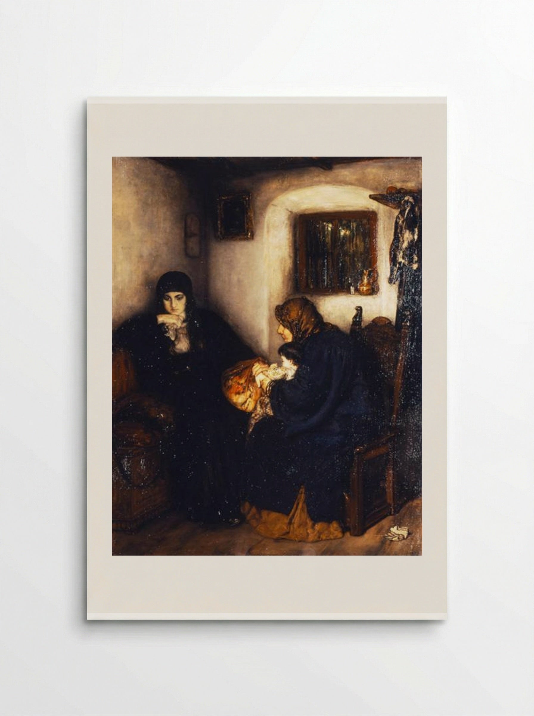 After the Memorial Service - Nikolaos Gyzis - Poster