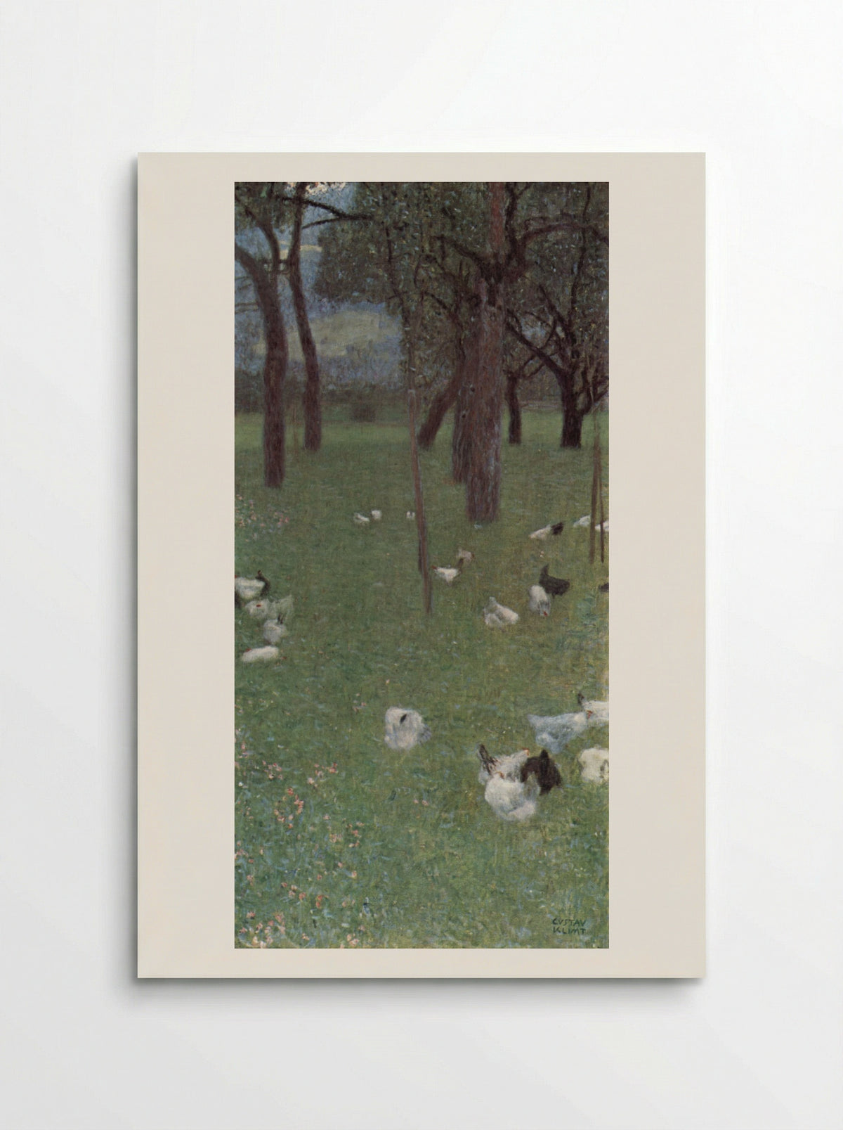 After the Rain (Garden with Chickens in St. Agatha) - Gustav Klimt - Poster