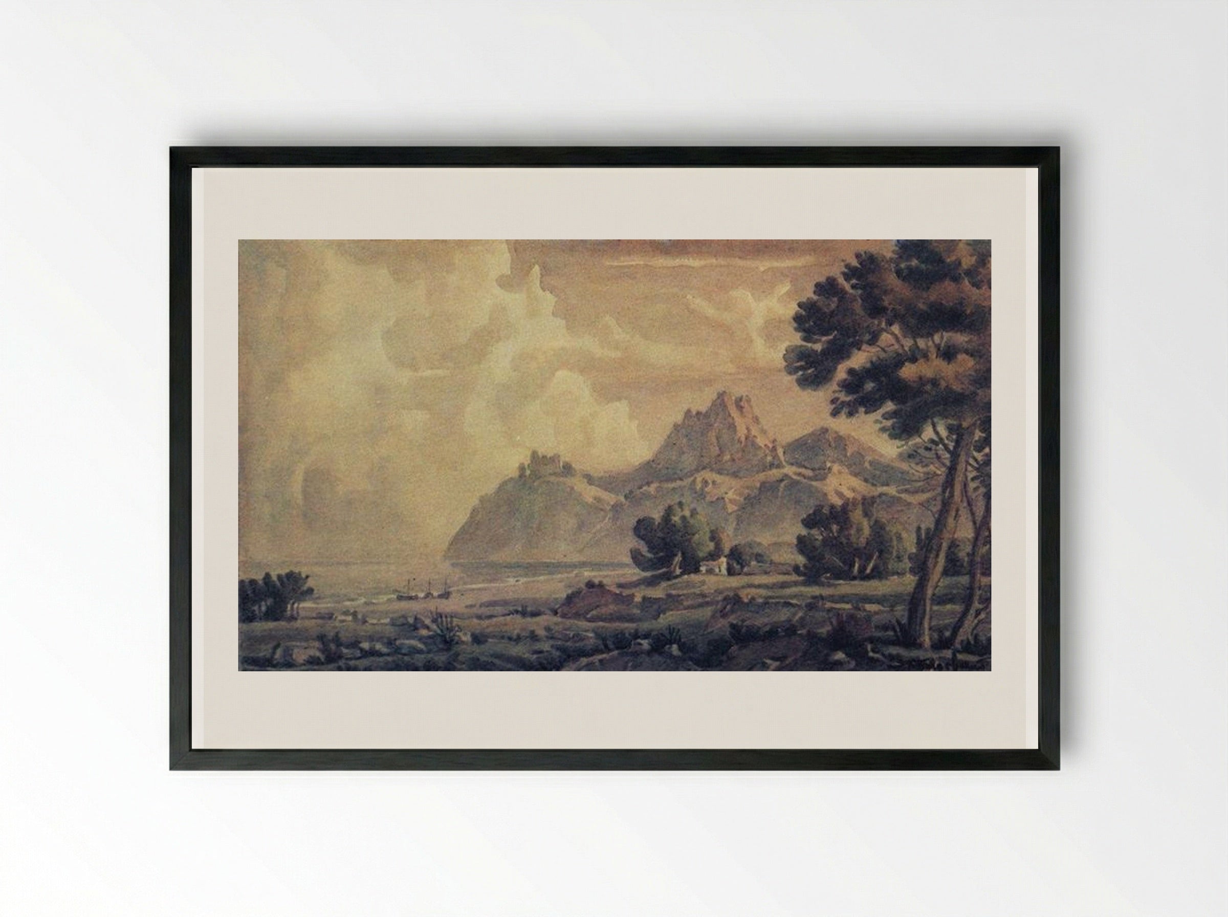 After the Rain - Konstantin Bogaevsky - Framed Print Black