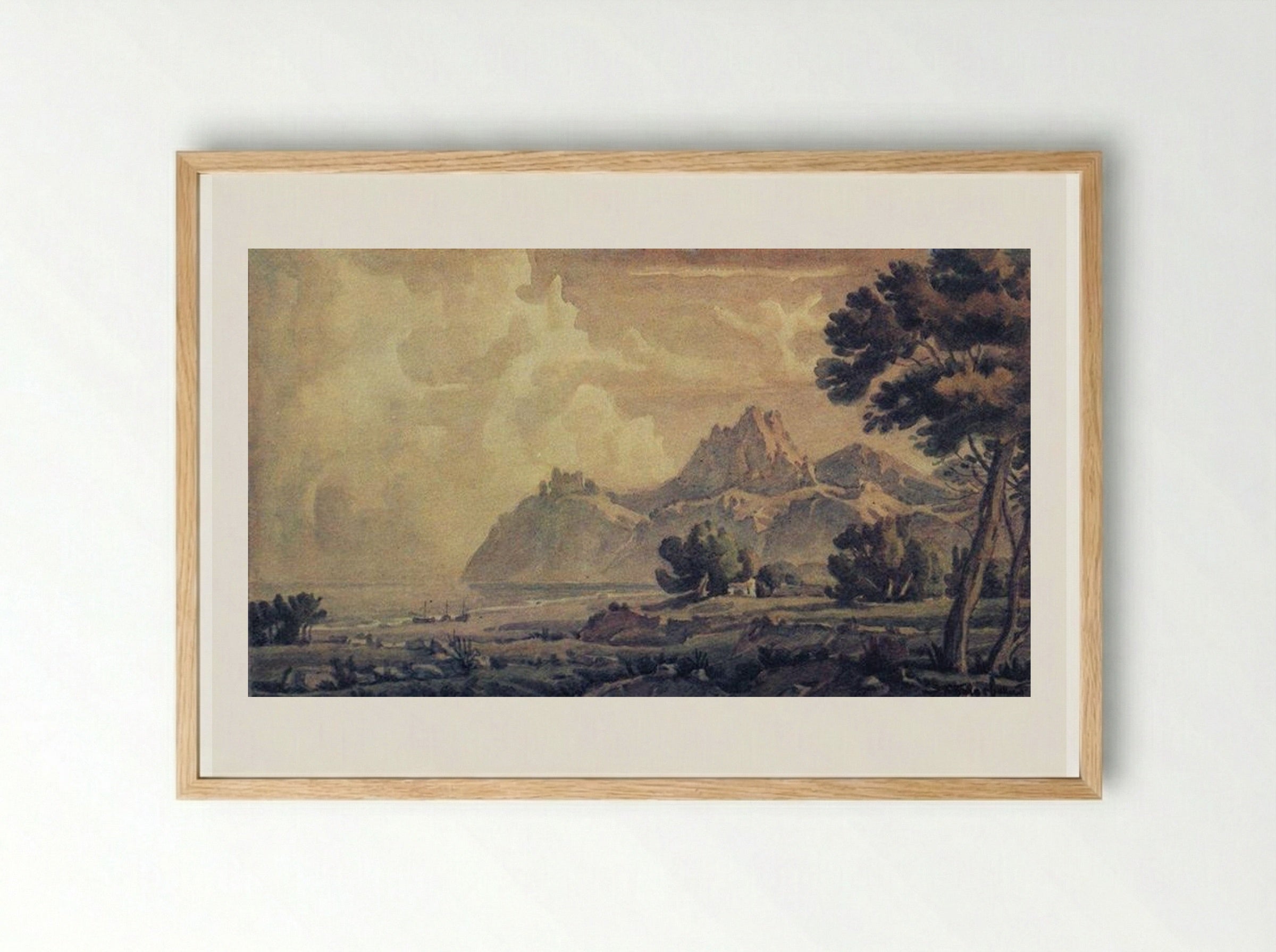 After the Rain - Konstantin Bogaevsky - Framed Print Wood