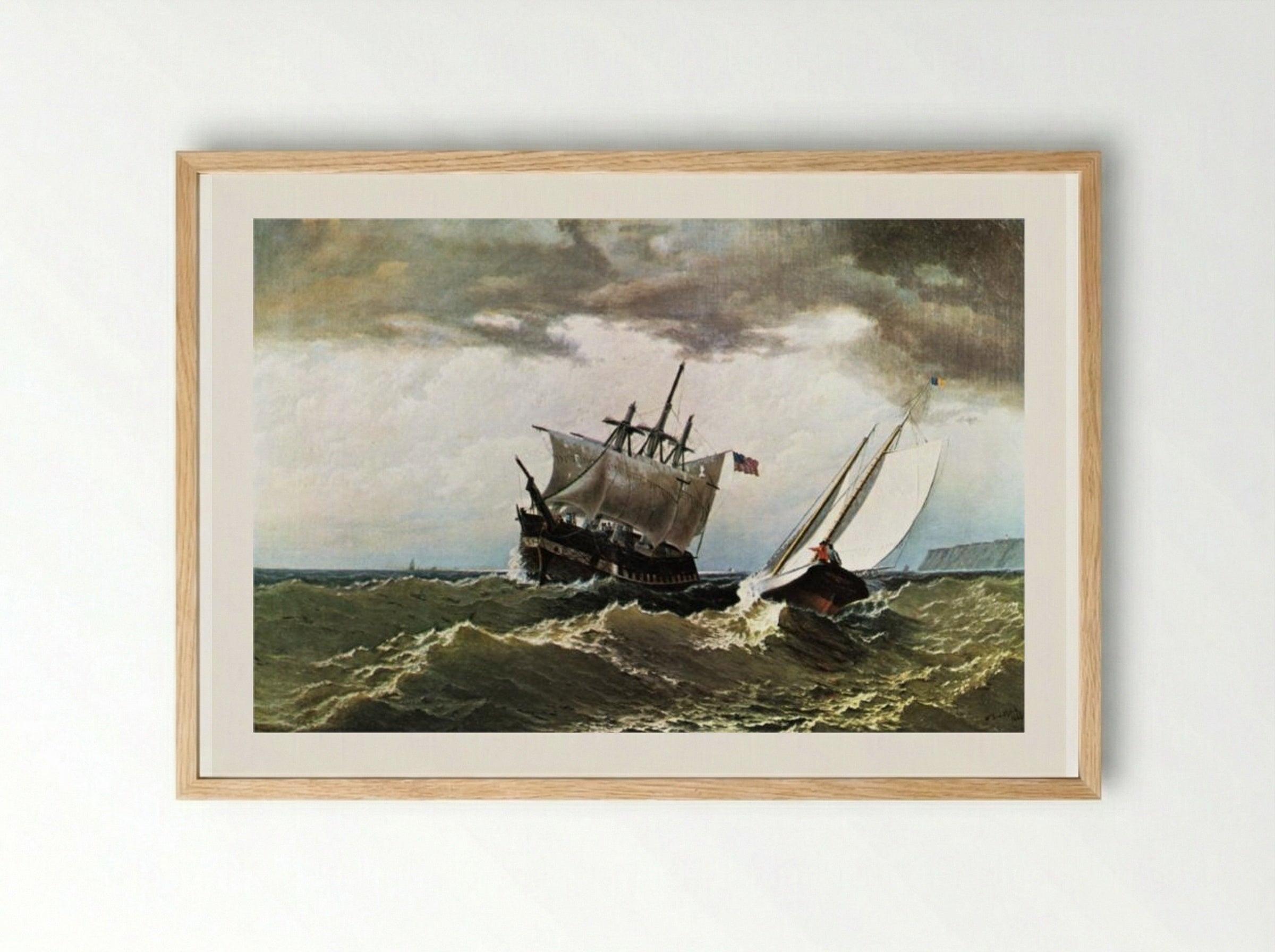 After the Storm - William Bradford - Framed Print Wood